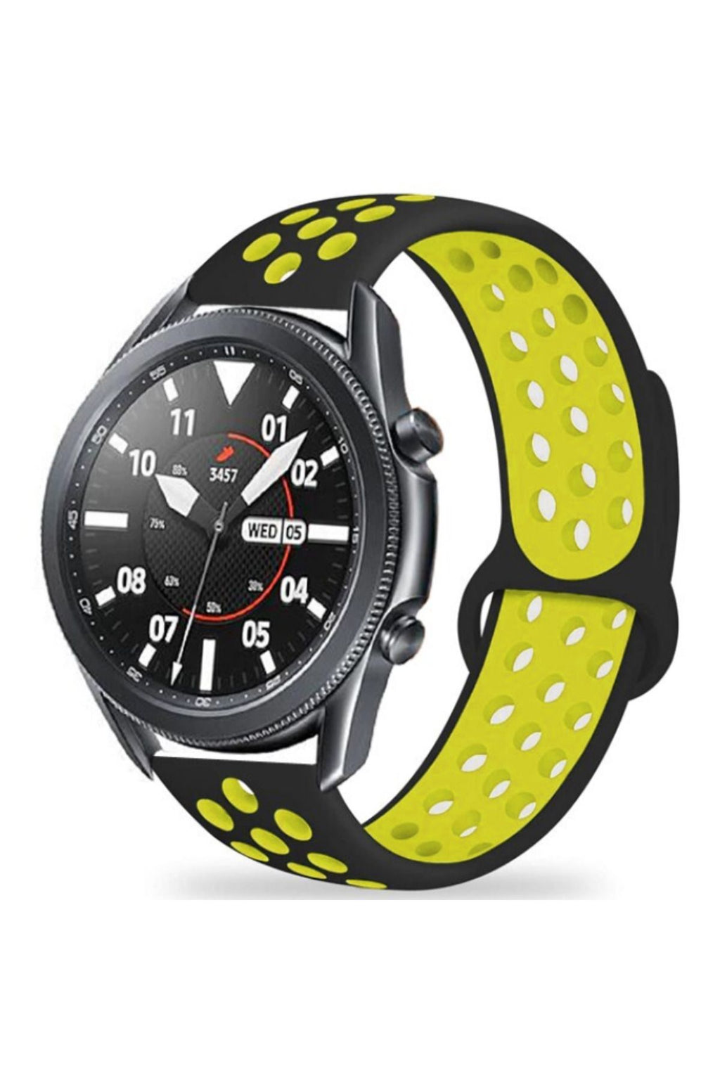 Galaxy Watch 46mm (22mm) KRD-02 Uyumlu Zore Kordon-Siyah-Gri