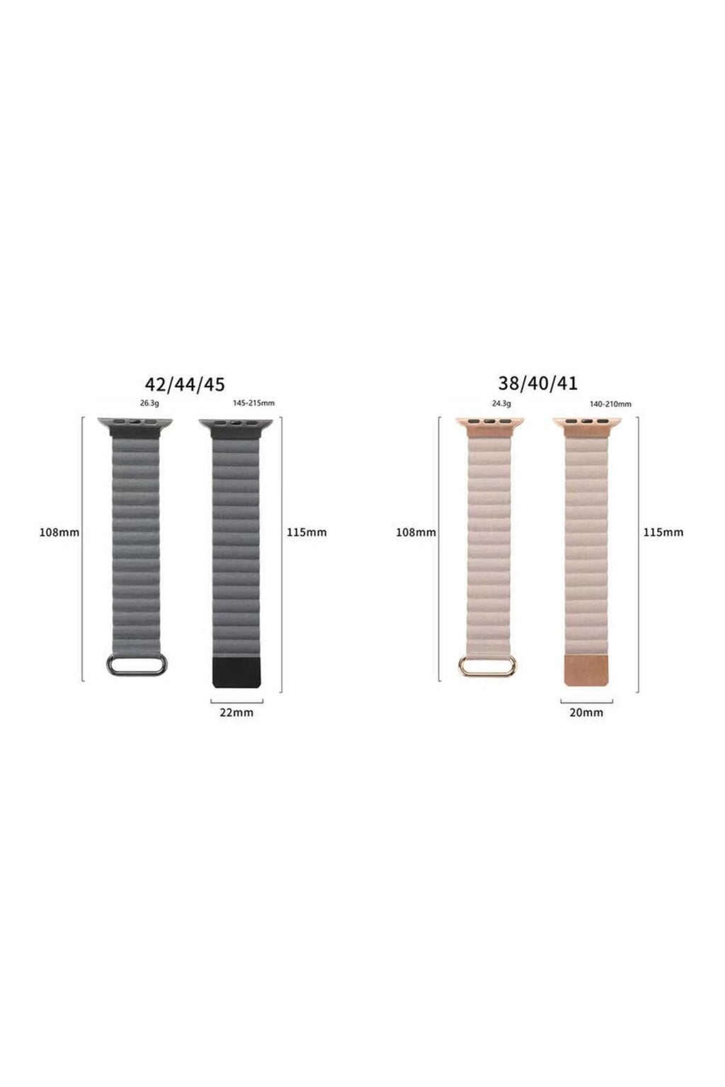 Watch 7 45mm Uyumlu KRD-78 PU Deri Kordon Strap Kayış CLO- Koyu Yeşil