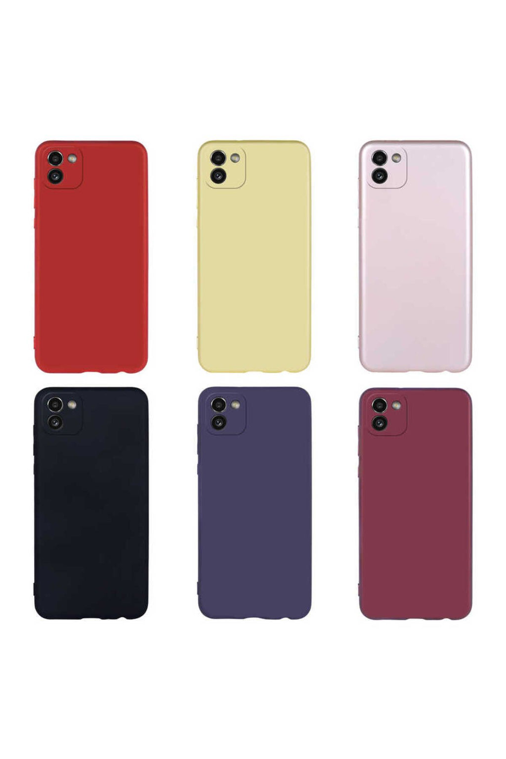 Galaxy A03 Kılıf TQR Premier Silikon Kapak - Gold