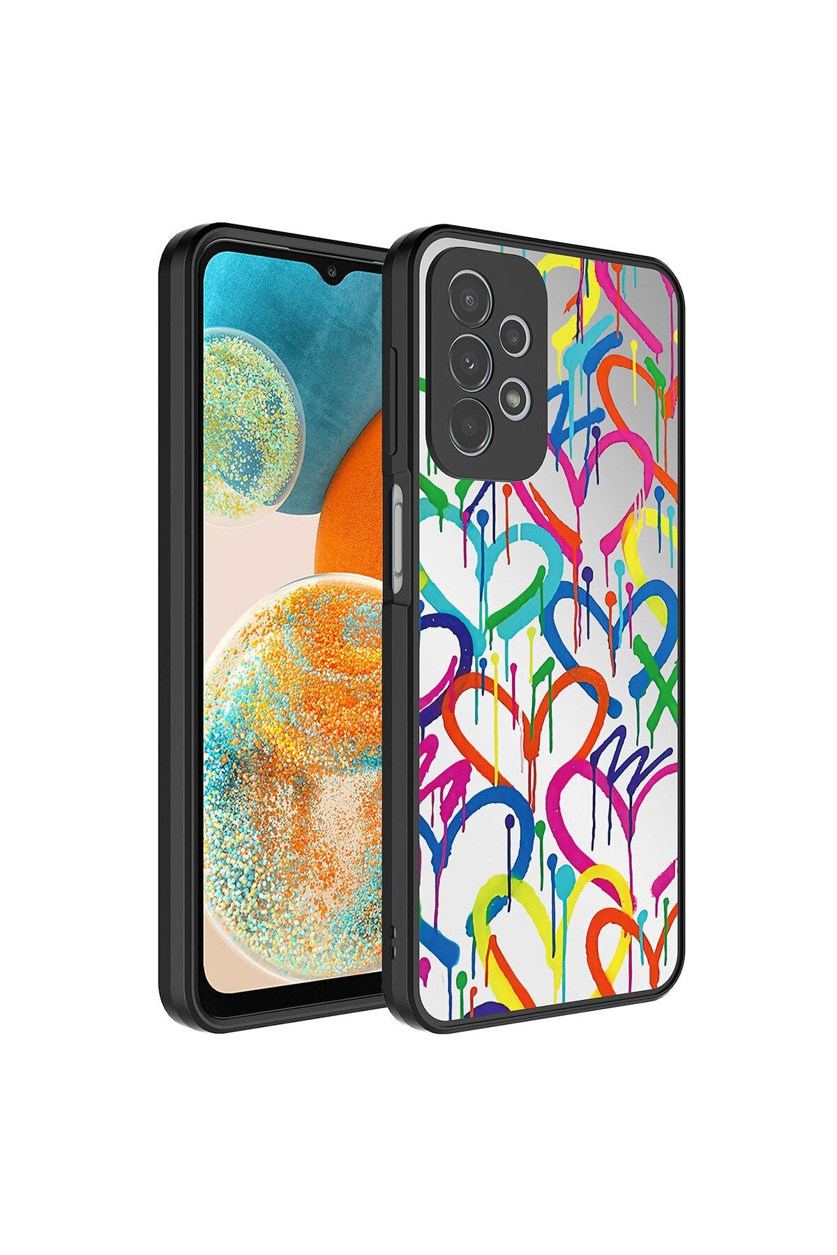 Galaxy A23 Kılıf Aynalı Desenli Kamera Korumalı Parlak Zore Mirror Kapak - Ayna