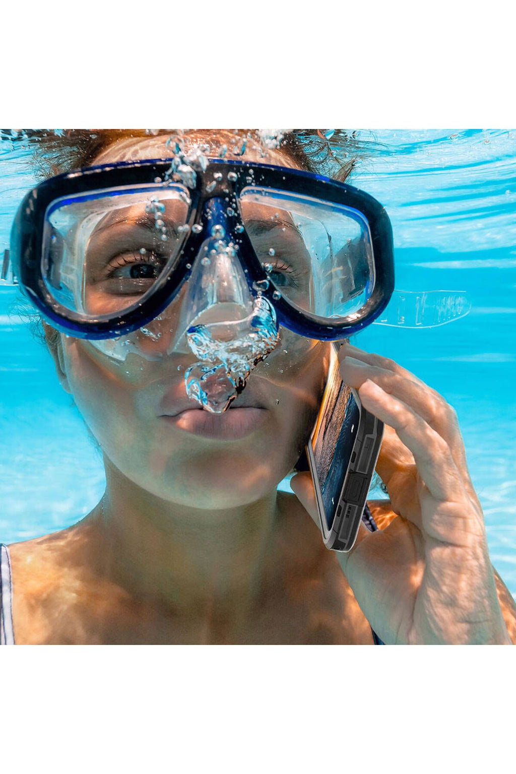 iPhone 15 Uyumlu 1-1 Su Geçirmez Kılıf-Siyah