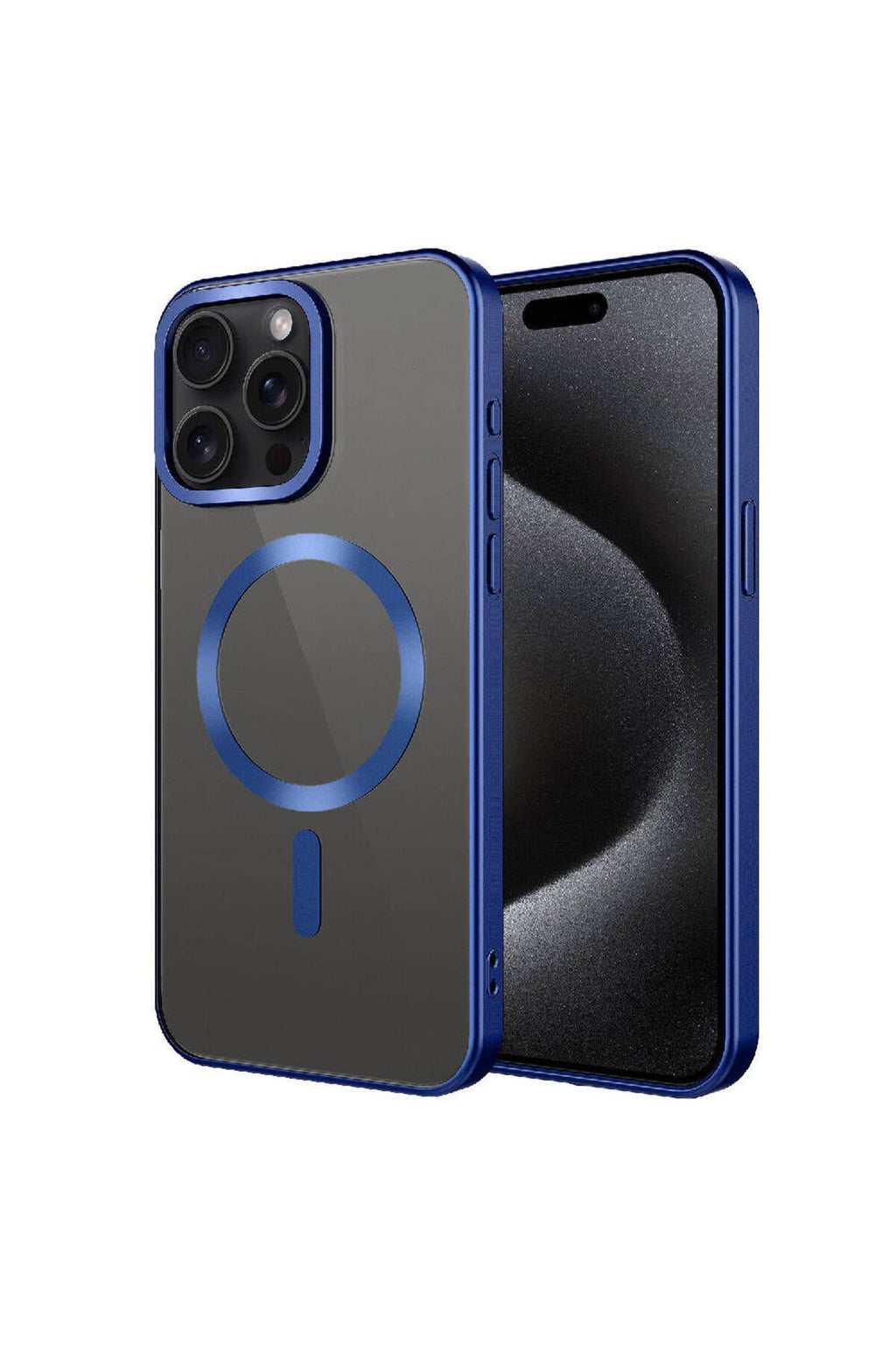 iPhone 15 Pro Max Uyumlu Mat Tasarımlı Magsafe Wireless Şarj Özellikli Zore Mat Setro Kılıf-La