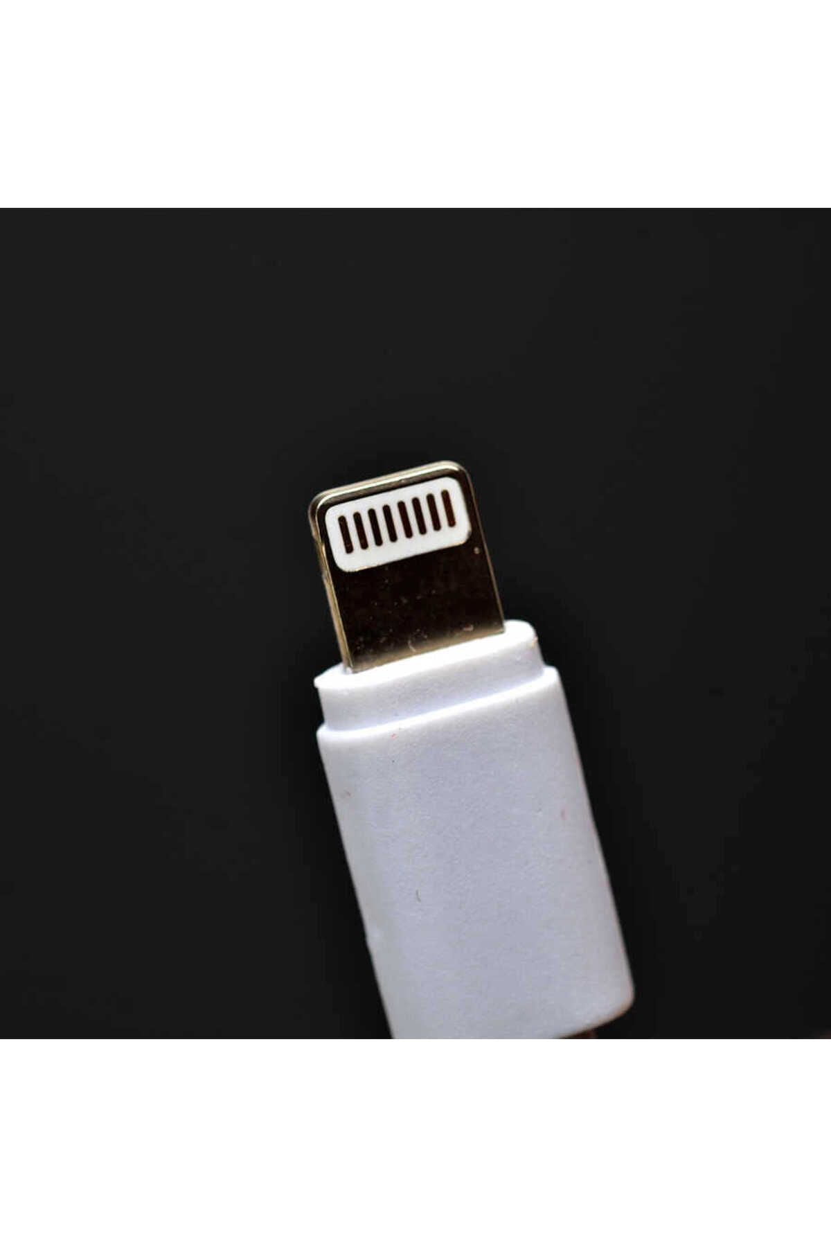 Beyaz Metro Serisi ZR-TC01 Lightning 2 in 1 Şarj Seti-Zore