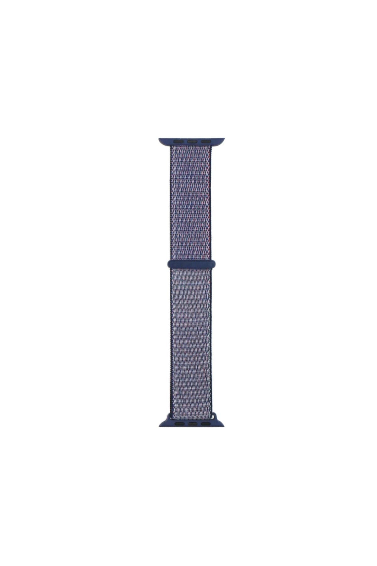 Watch uyumlu 40mm Kordon Band-03 Serisi Hasır Strap Kayış-Sea Salt