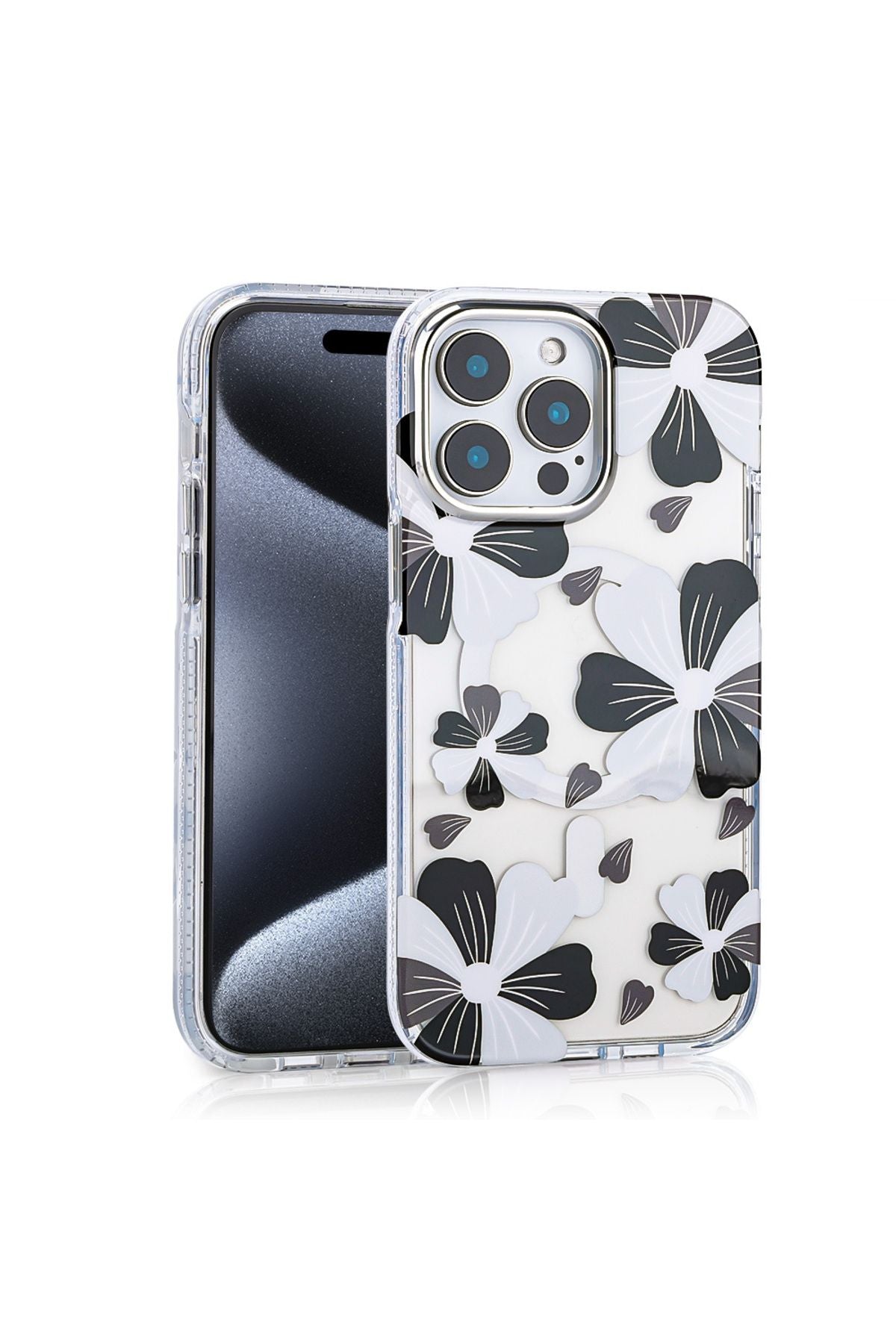 iPhone 16 Pro Uyumlu Kılıf Magsafe Şarj Özellikli Zore Papat Kapak-Siyah