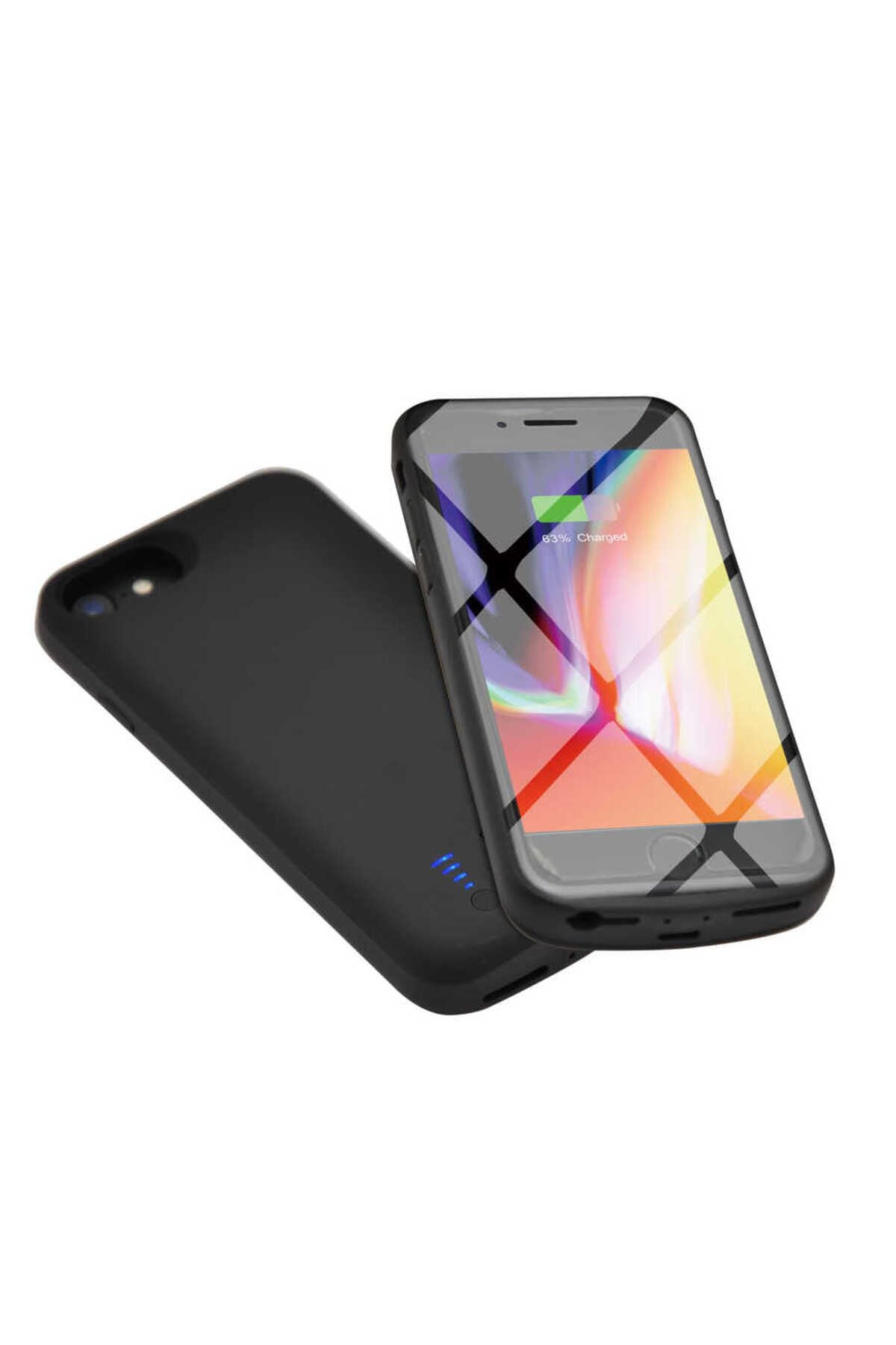 iPhone SE 2022 Zore Şarjlı Kılıf-Siyah