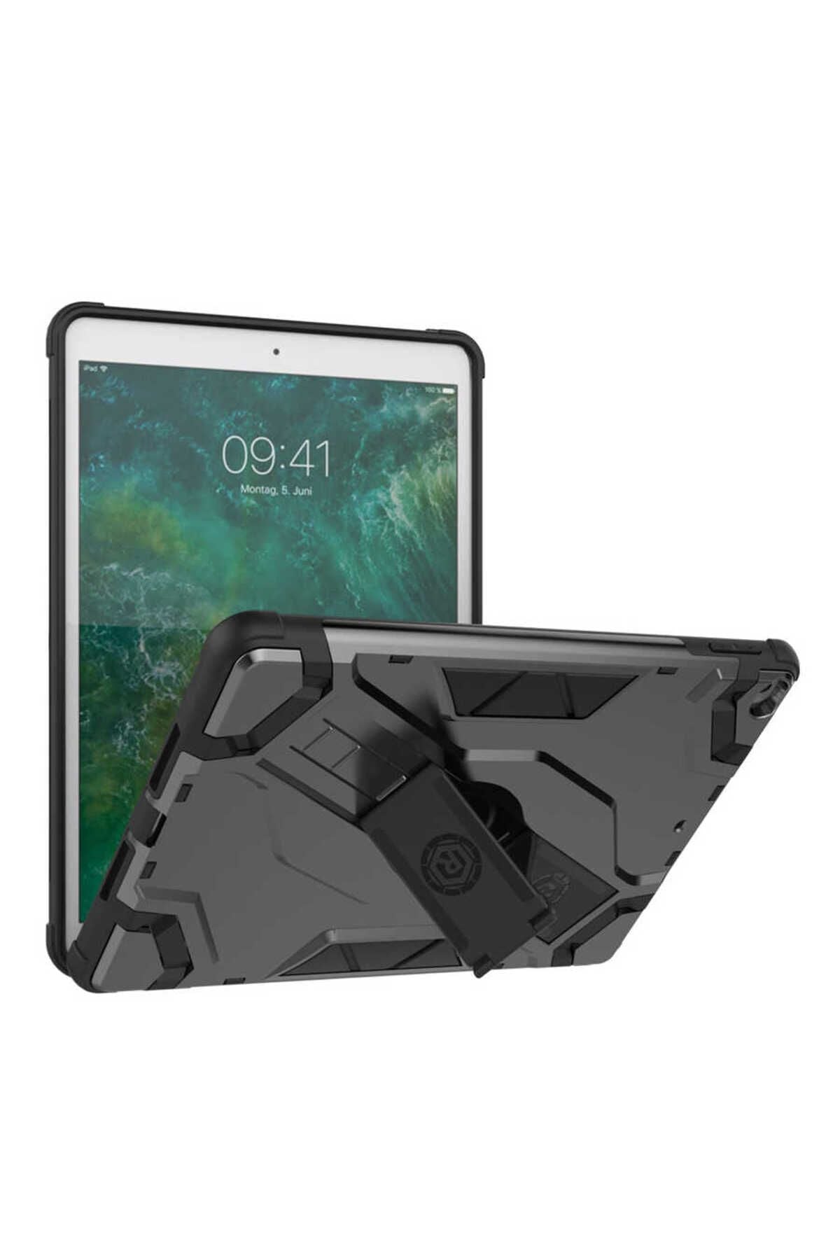 iPad 9.7 2018 (6.Nesil) AKAV Defens Tablet Silikon - Siyah