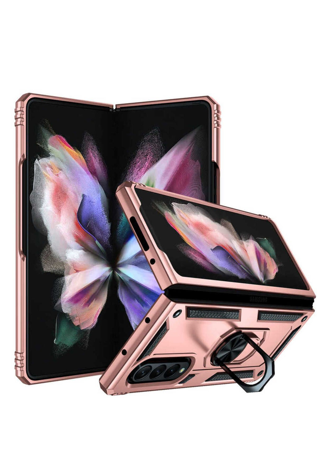 Galaxy Z Fold 3 Kılıf Zore Vega Kapak - Rose Gold