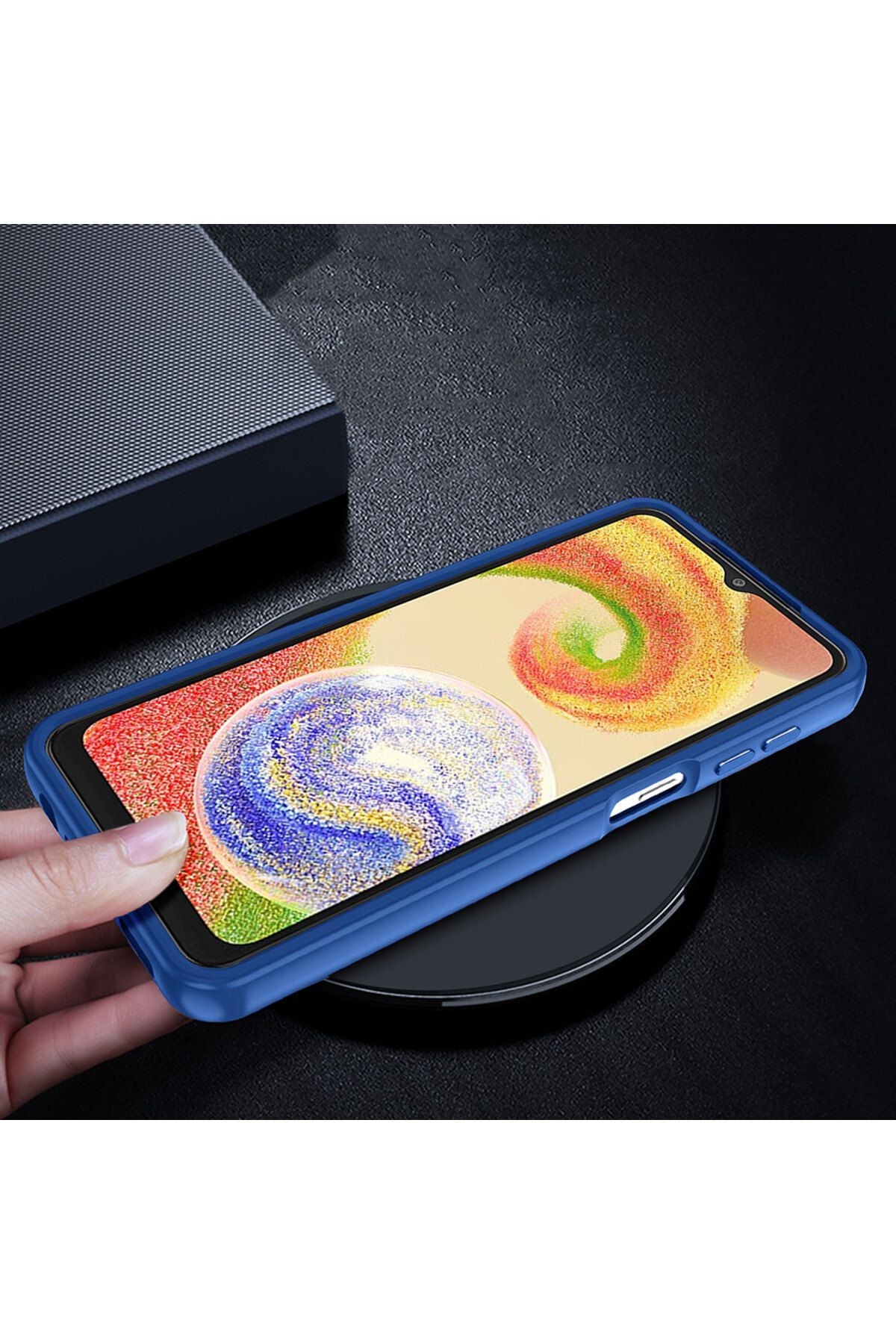 Galaxy A04E Kılıf Zore Flora Kapak - Siyah