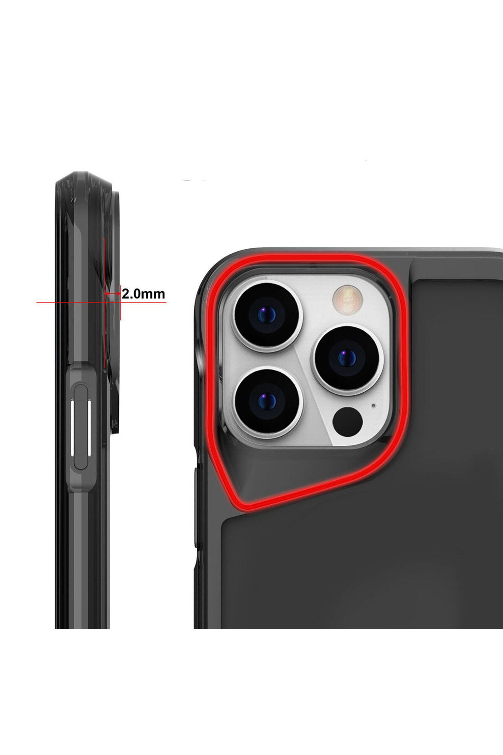 iPhone 15 Pro Uyumlu Zore T-Max Kılıf-Renksiz