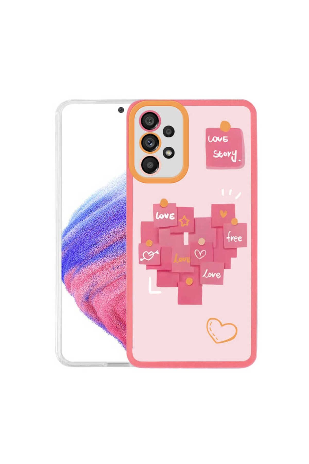 Galaxy A33 5G Uyumlu Adamax M - Fit Desenli Kapak - Love Story No2 Adamax