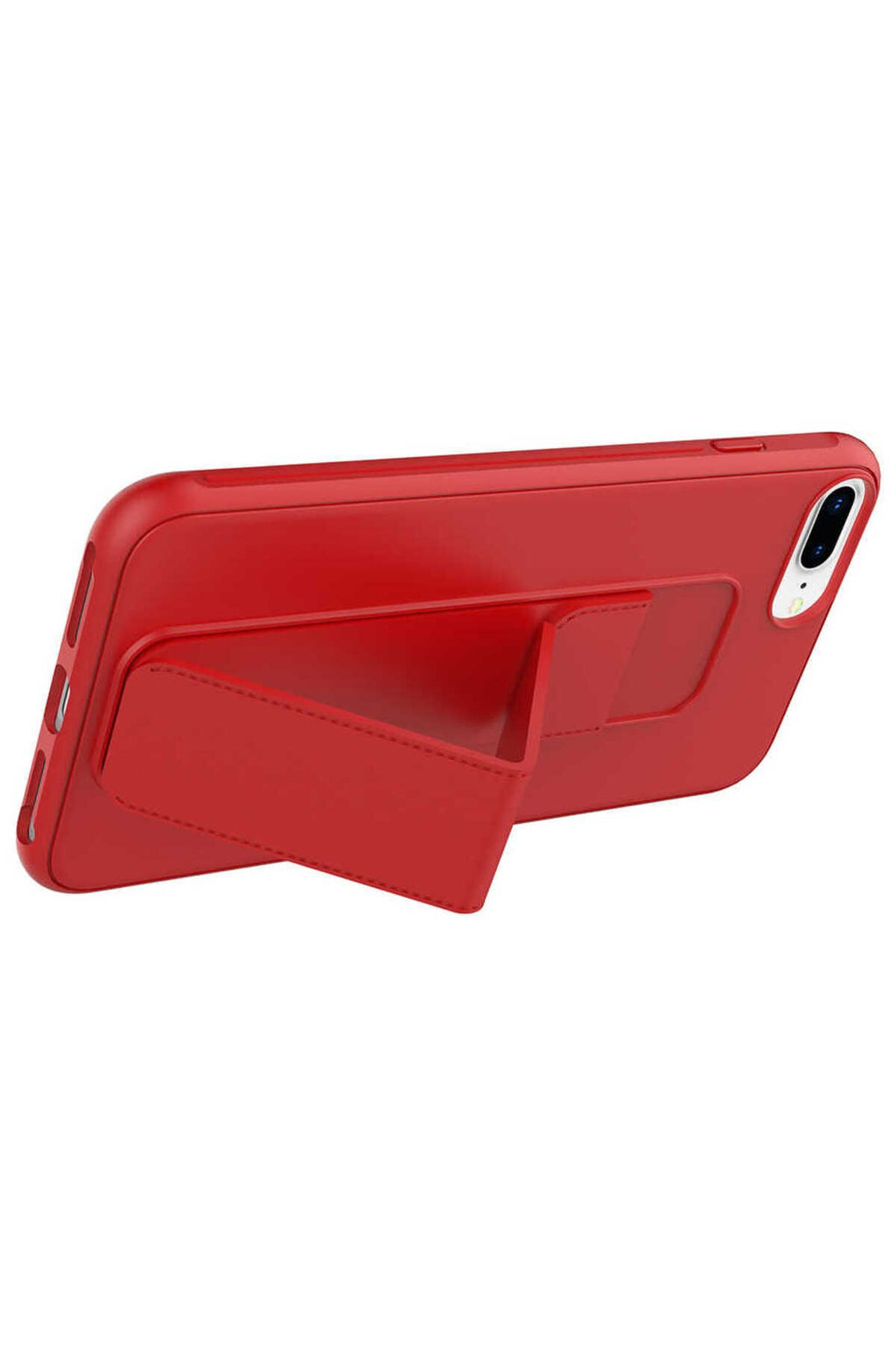 iPhone 8 Plus Kılıf Zore Qstand Kapak - Gri