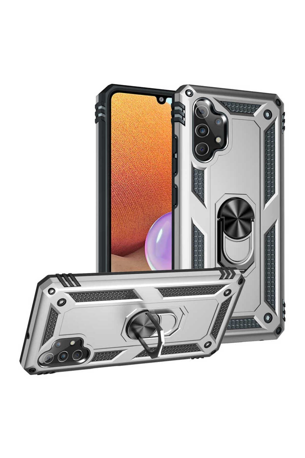 Galaxy A32 4G Kılıf Zore Vega Kapak - Gri