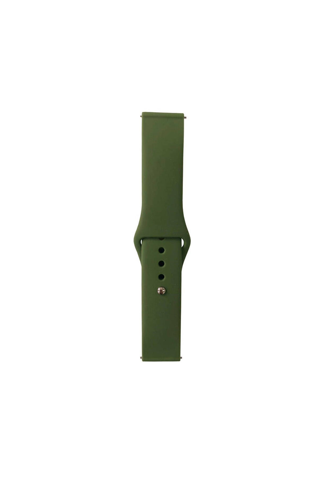 Galaxy Watch Active 2 40mm Band Serisi 20mm Klasik Kordon Silikon Strap Kayış-Cloud Gray