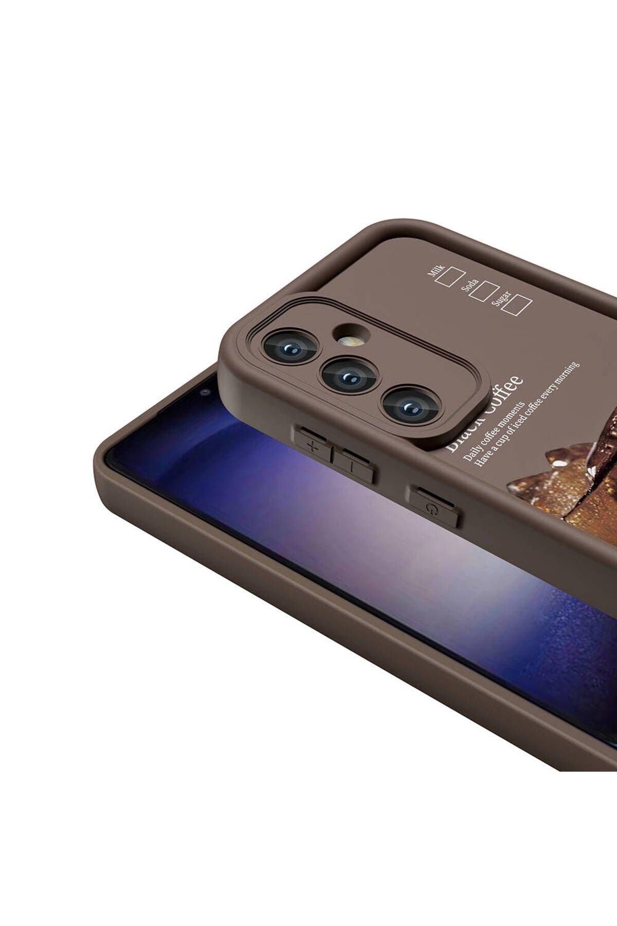 Galaxy S23 FE Kılıf Kamera Korumalı Baskılı Arka Yüzey Zore Klas Kapak - Siyah