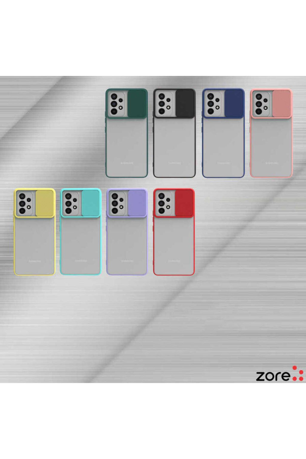 Galaxy A23 Kılıf Zore Lensi Kapak - Lila