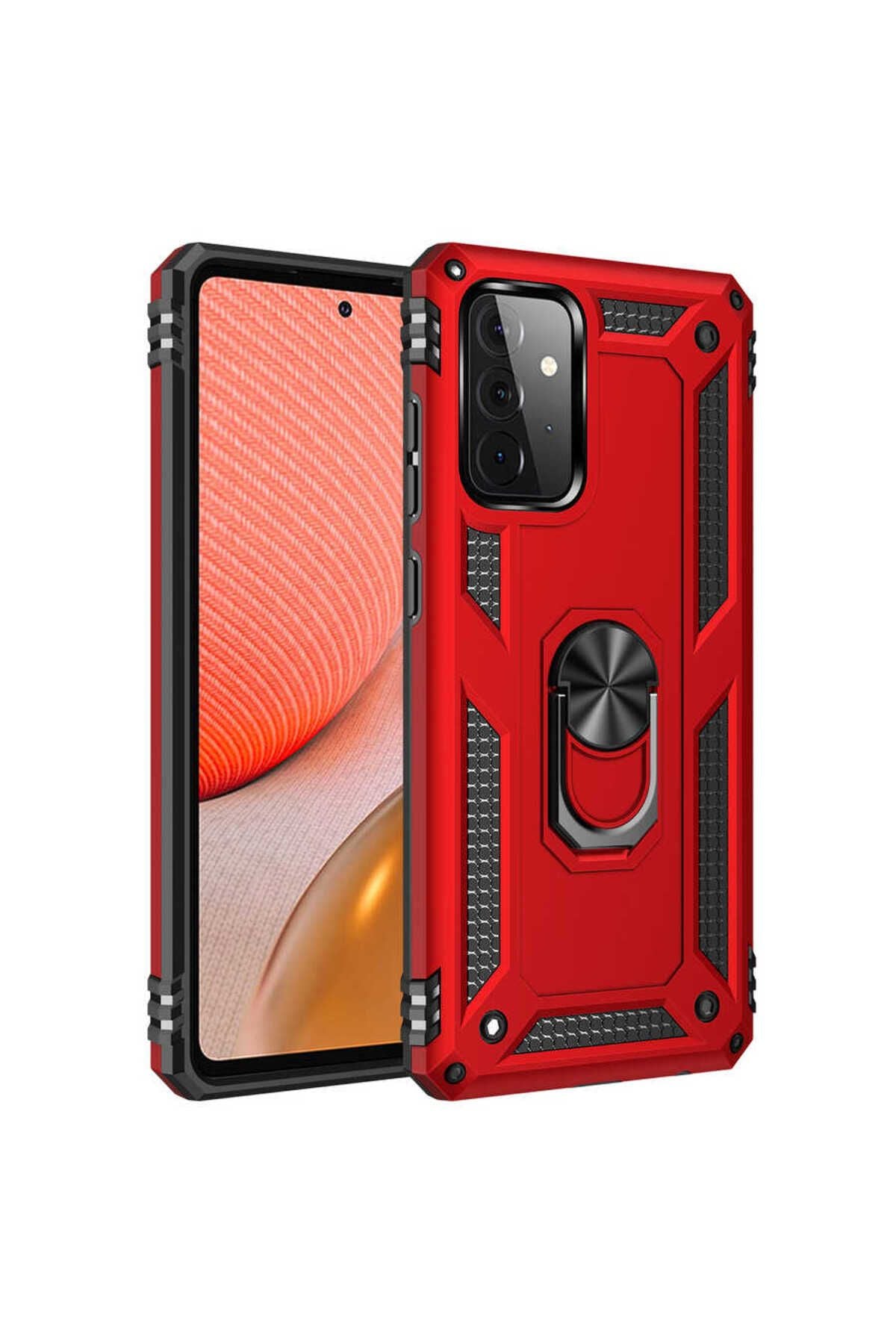 Galaxy A52 Uyumlu Zore Vega Kapak-Kırmızı