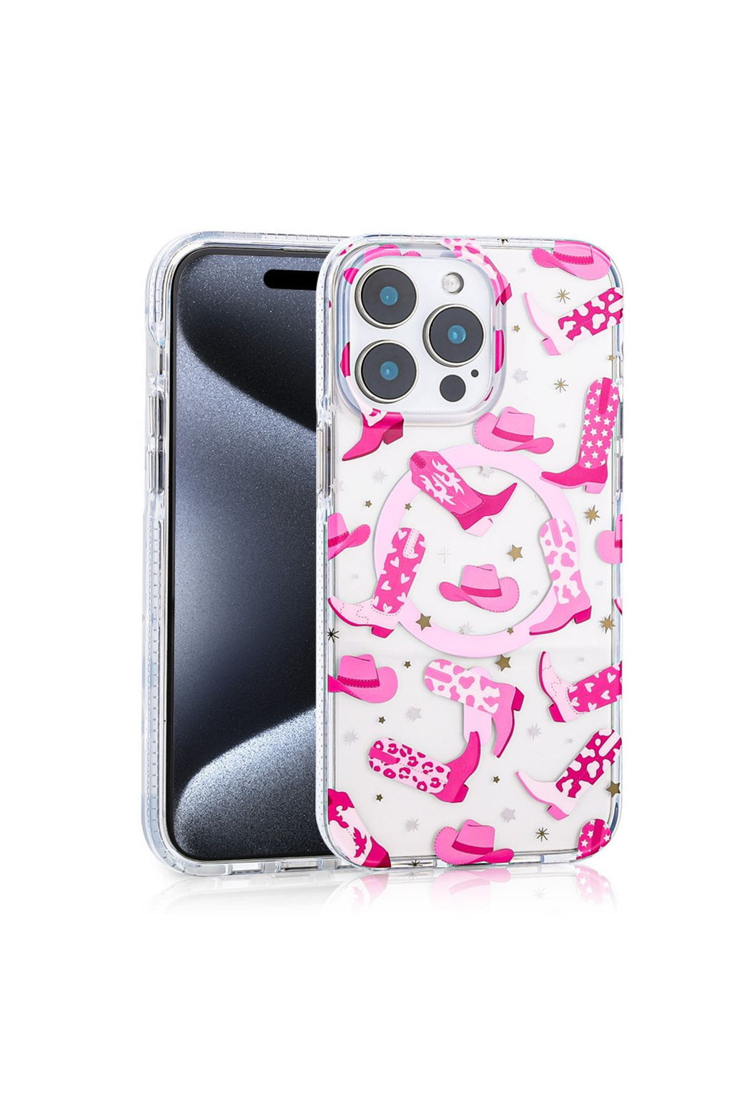 iPhone 16 Pro Uyumlu Kılıf Magsafe Şarj Özellikli Zore Stilo Kapak-Pembe