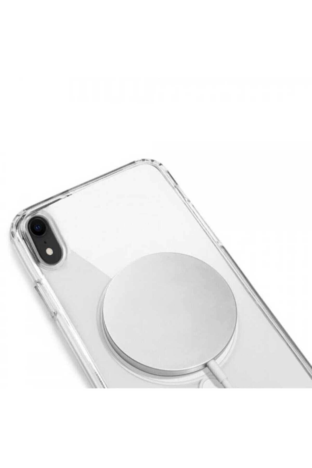iPhone XR 6.1 Kılıf Zore Tacsafe Wireless Kapak - Renksiz