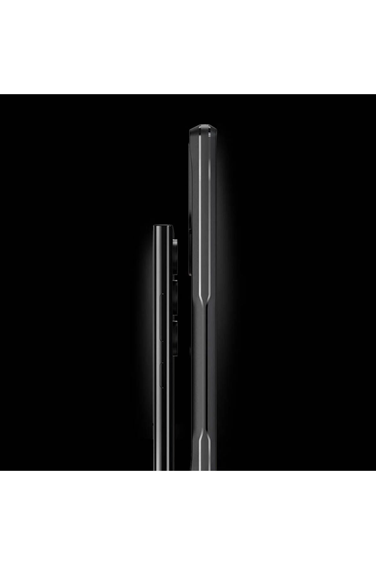 Galaxy S24 Ultra Uyumlu Şeffaf Sert PC Arka Yüzey Tasarımlı Zore Edo Kılıf-Gri