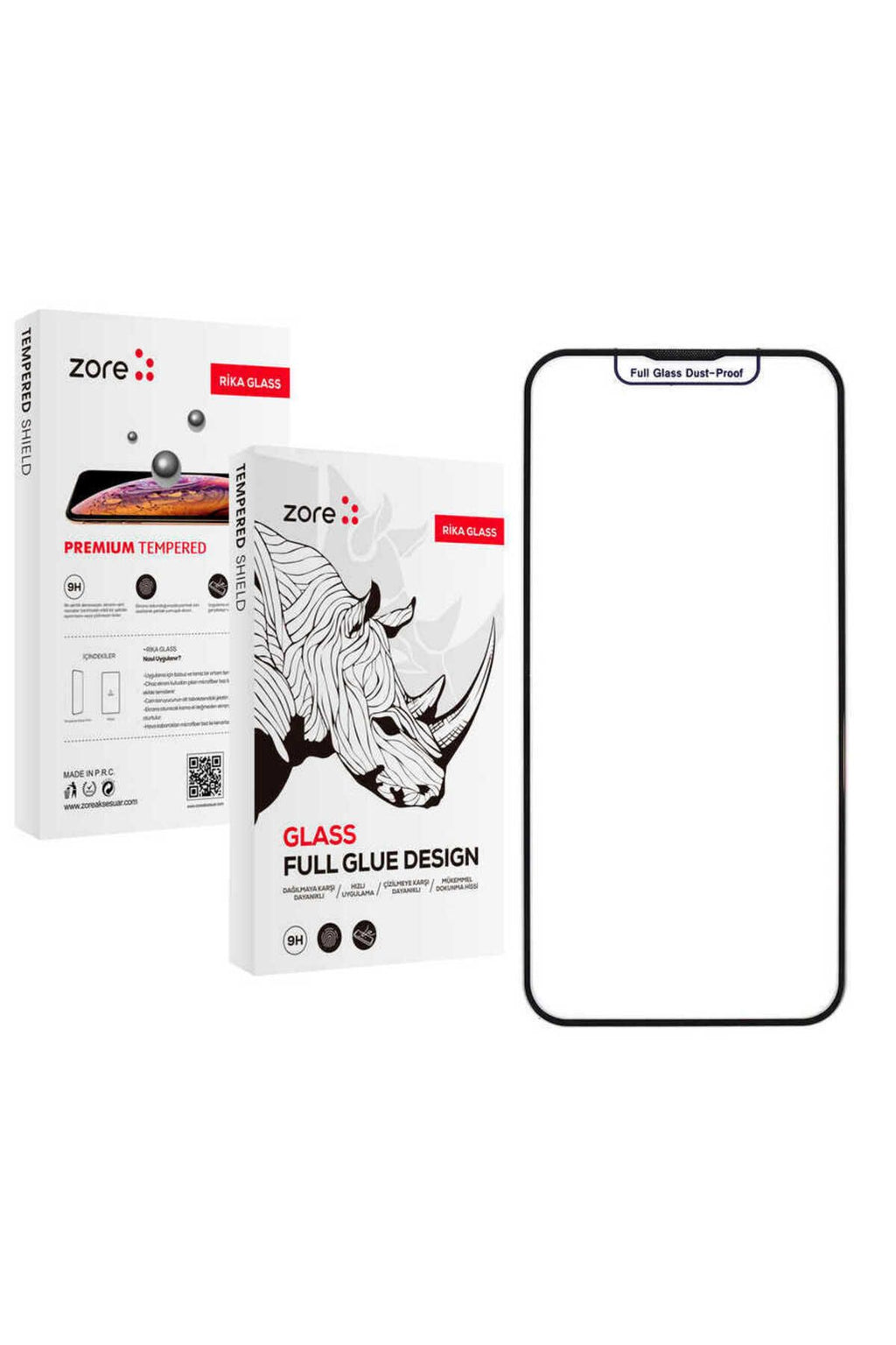 iPhone 16 Pro Max Uyumlu Zore Rika Premium THTTerli Cam Ekran Koruyucu