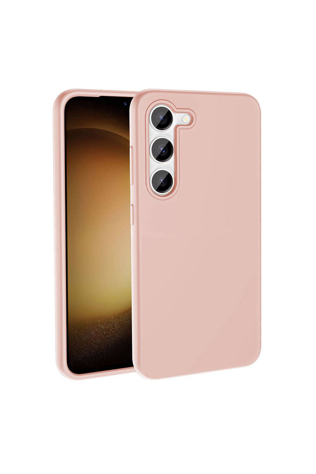 Galaxy S23 Kılıf Magsafe Şarj Özellikli Sıvı Teknolojili Silinebilir Sert Zore Kivi Kapak-Pembe