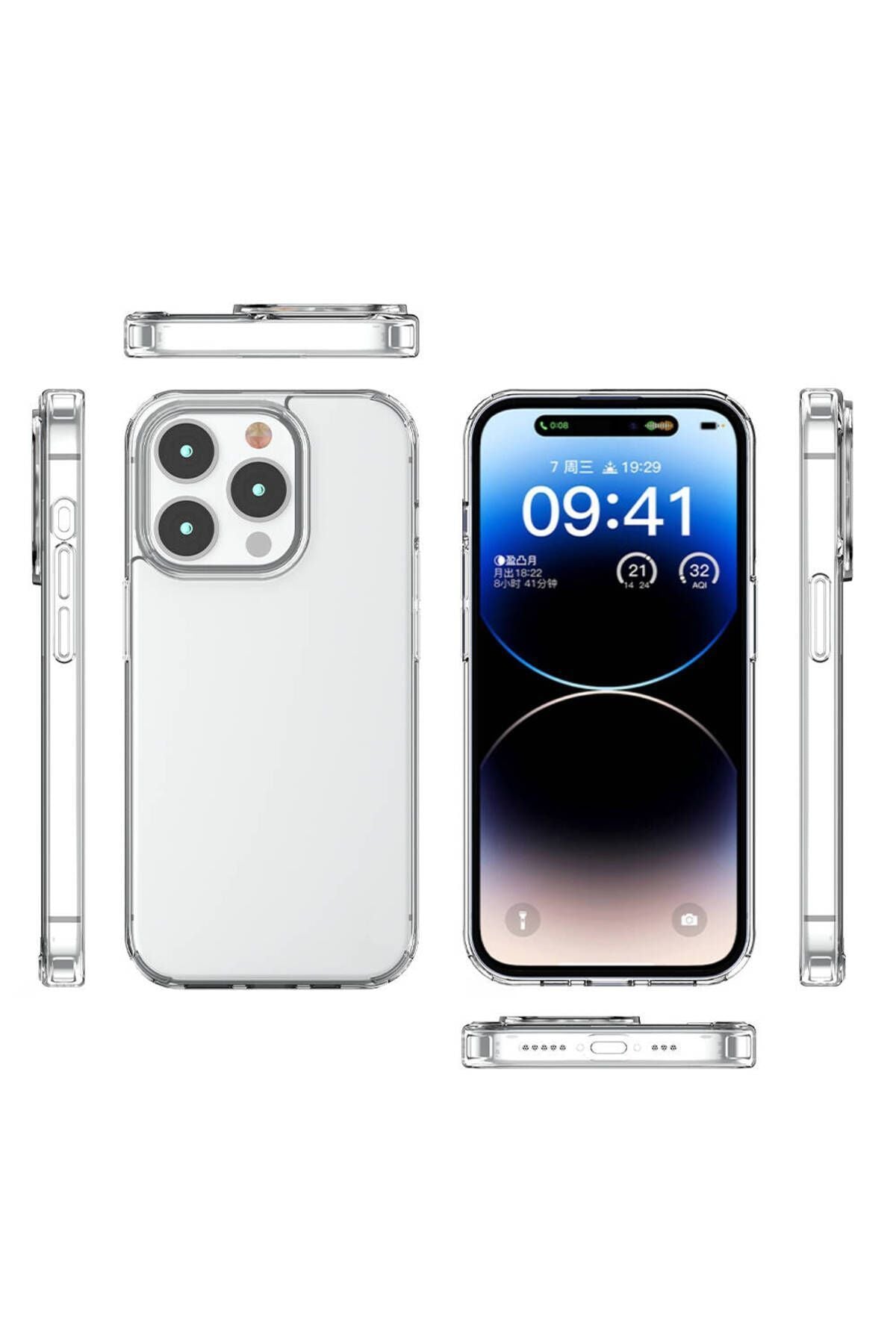 iPhone 15 Pro Max Uyumlu Zore Coss Kılıf-Renksiz