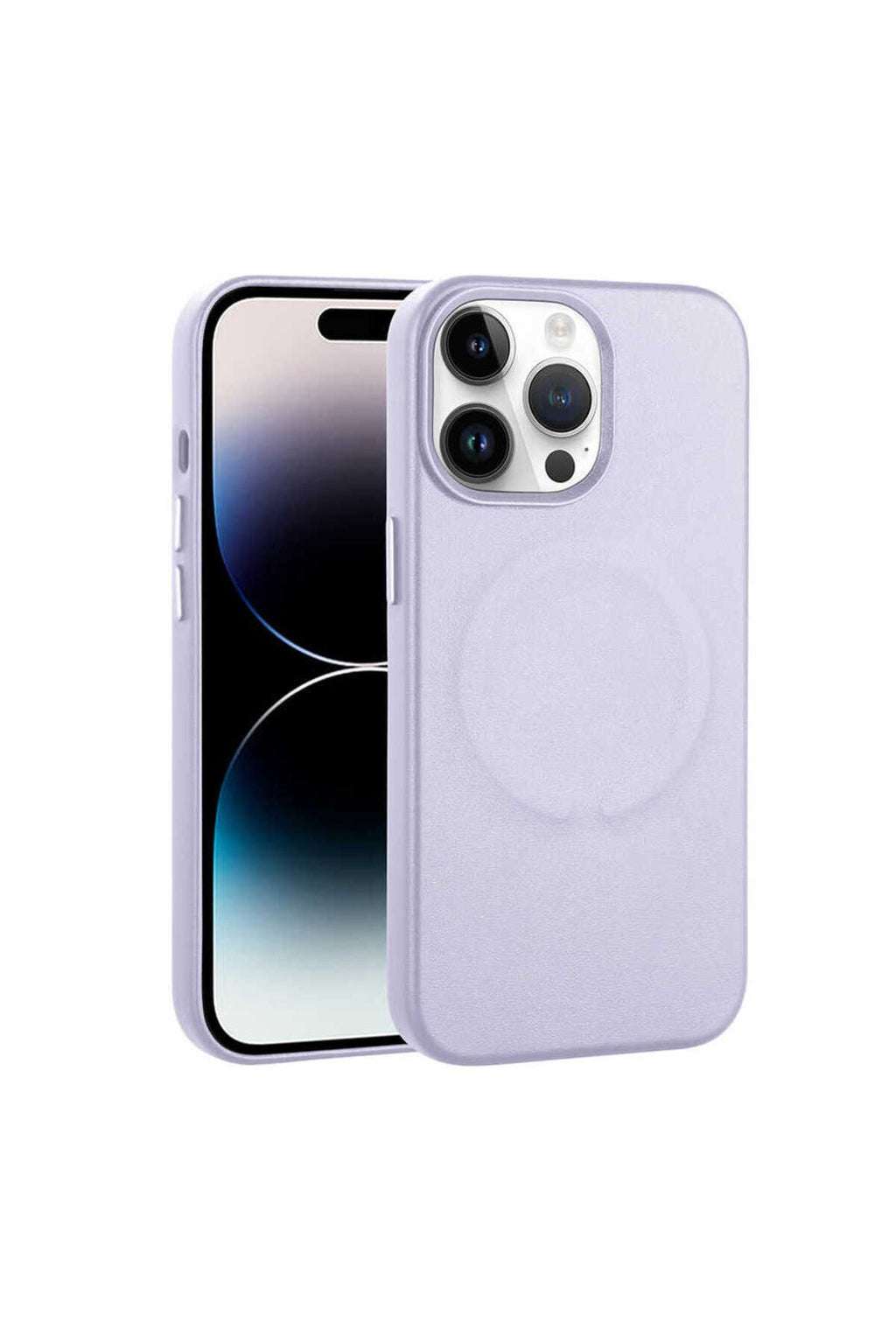 iPhone 14 Pro Uyumlu PU Deri Magsafe Wireless Şarj Özellikli Zore Derix Kılıf-Kahverengi