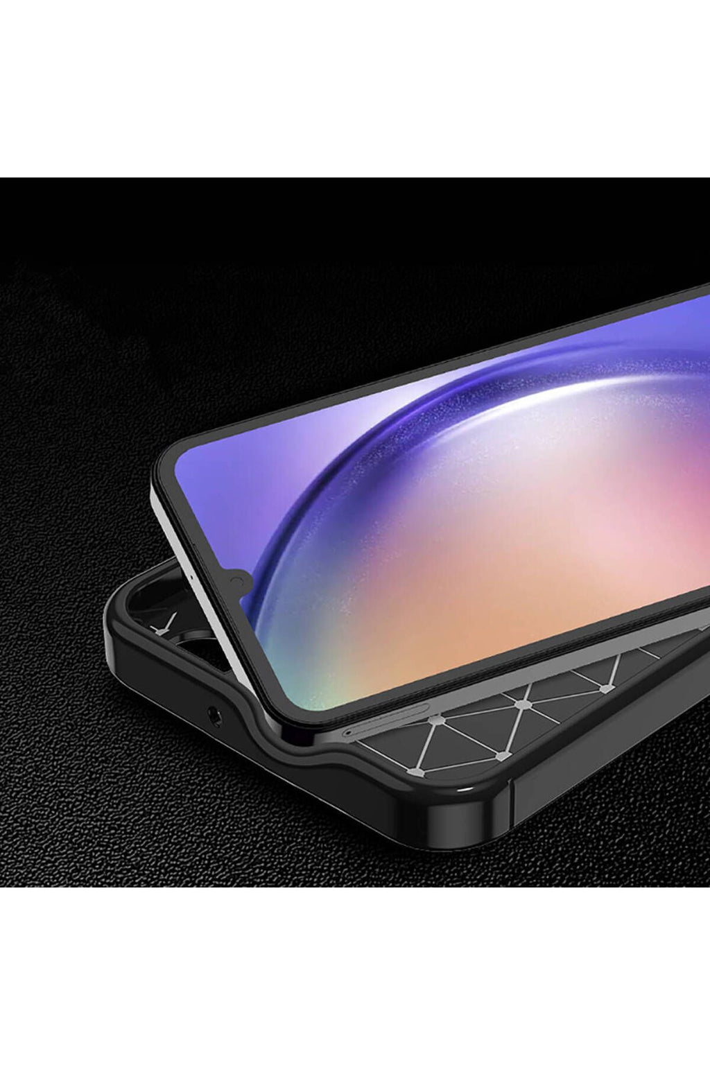 Galaxy A15 Kılıf Zore Negro Silikon Kapak - Siyah