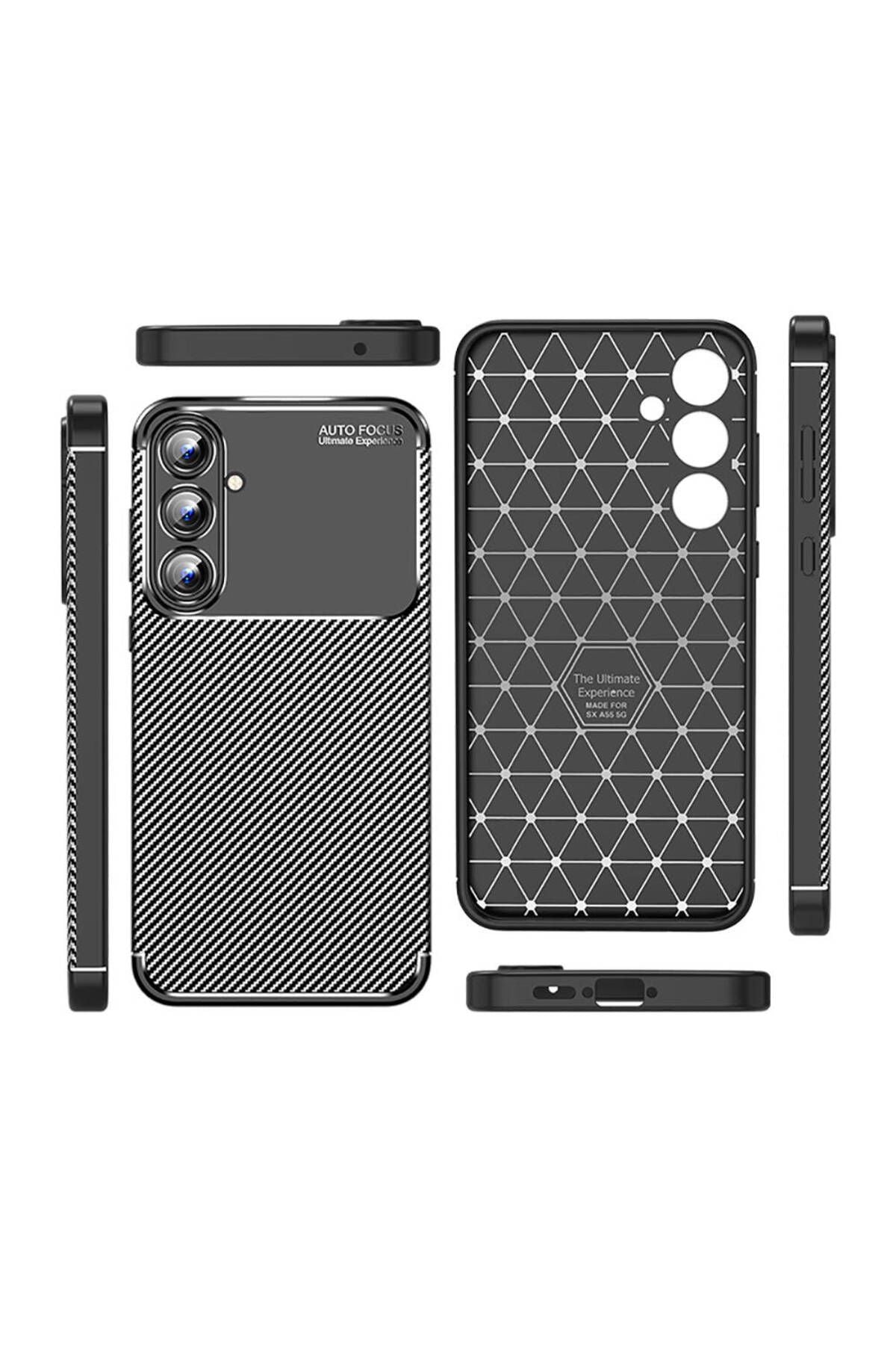 Galaxy A55 Kılıf Zore Negro Silikon Kapak-Siyah