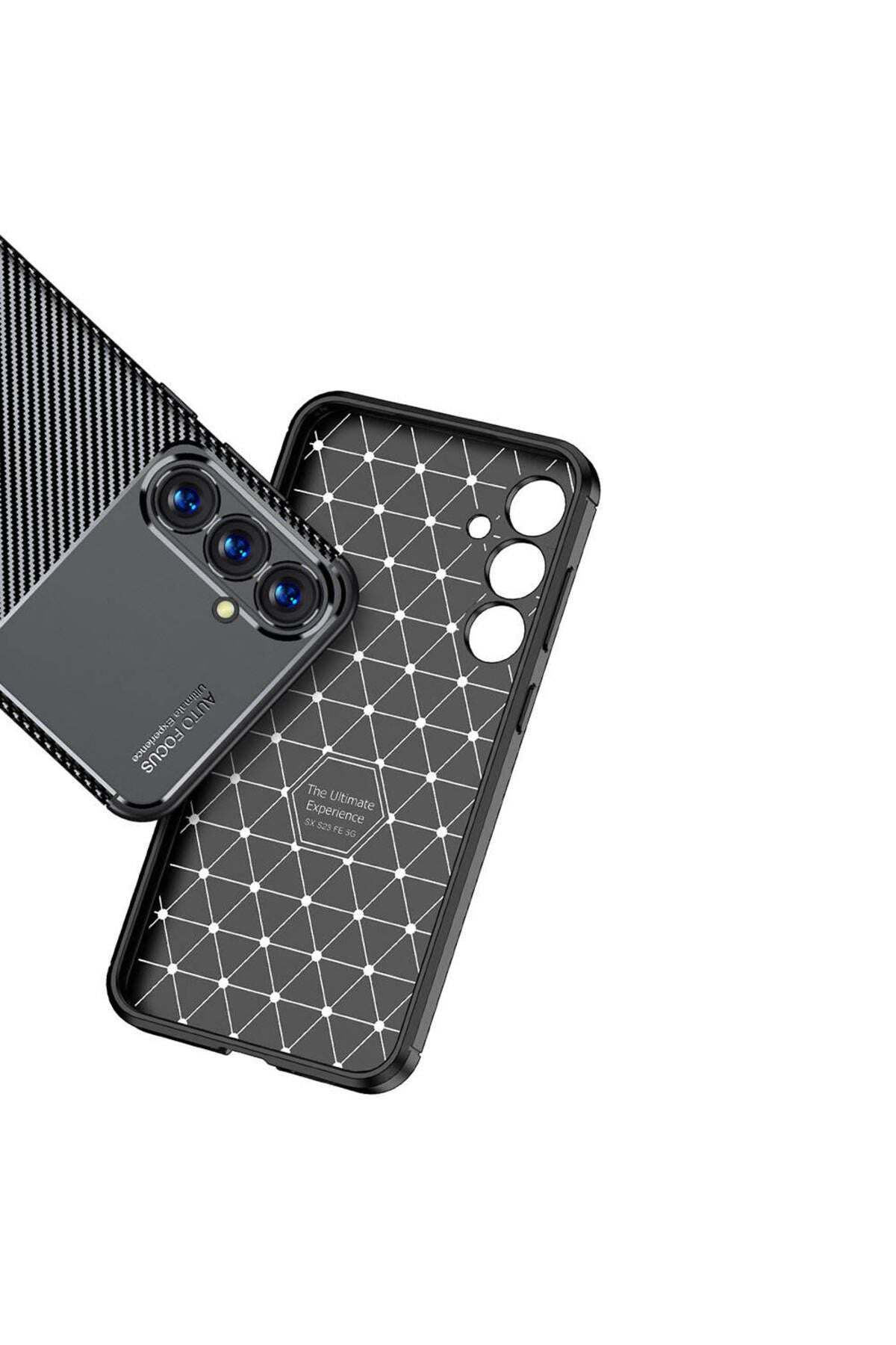 Galaxy S23 FE Uyumlu CSM Zore Negro Silikon Kılıf-Siyah