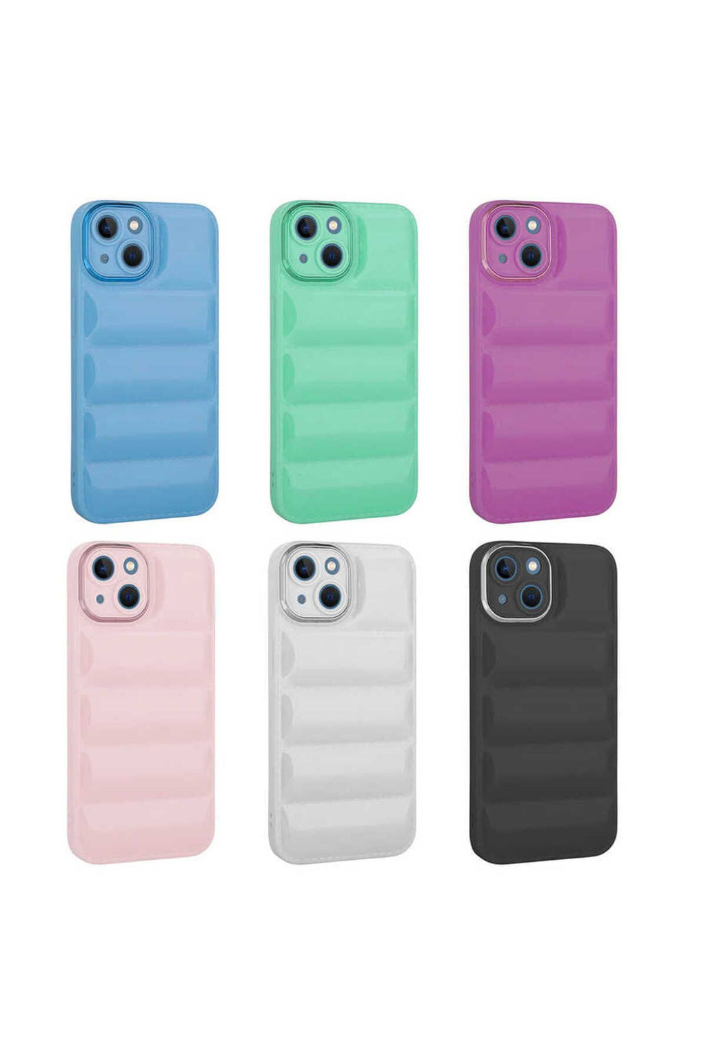 iPhone 14 Uyumlu Kamera Korumalı Parlak AiHTTg'li Zore Galya Kılıf-Pembe