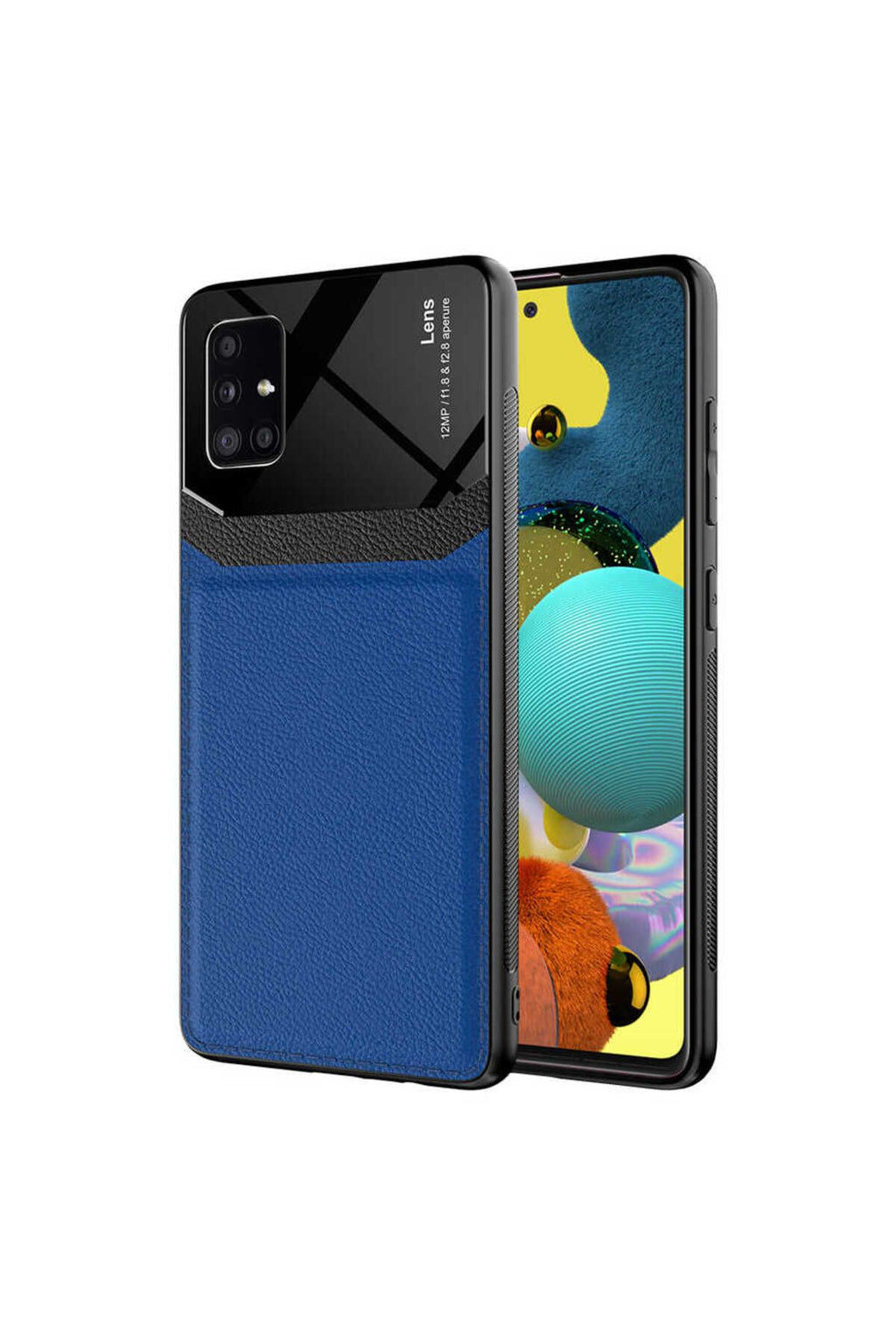 Galaxy A51 Kılıf Zore Emiks Kapak - Lacivert