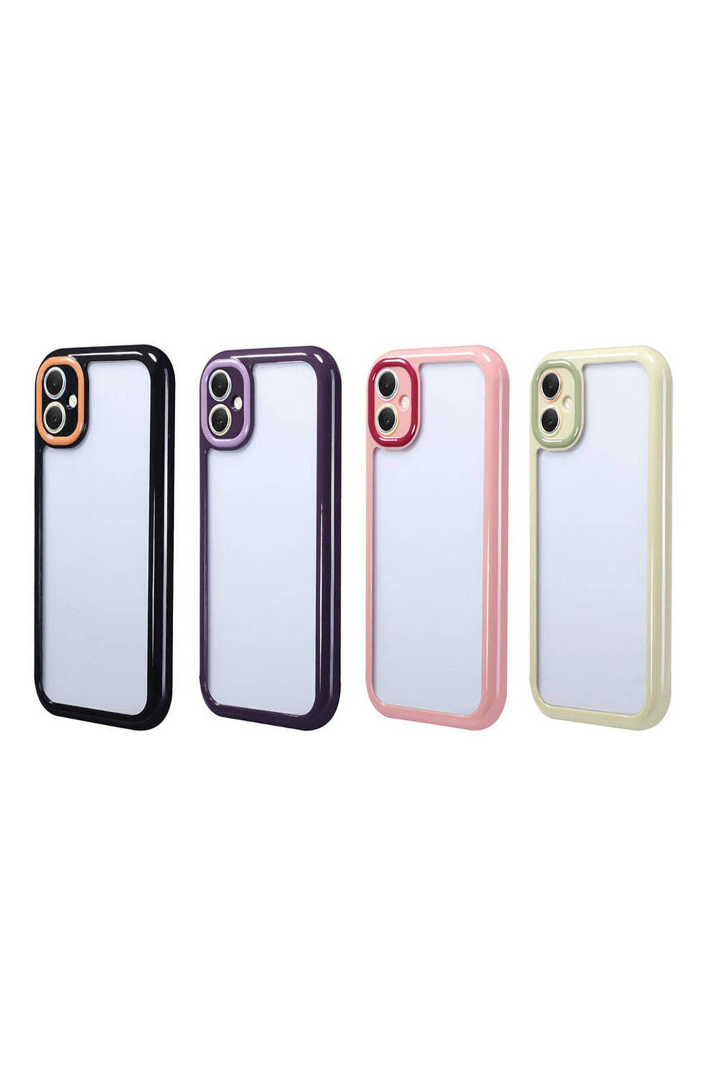 Galaxy A05 Kılıf Kamera Korumalı Renkli Kenar ve Çerçeve Tasarımlı Zore Vitamin Kapak-Yeşil