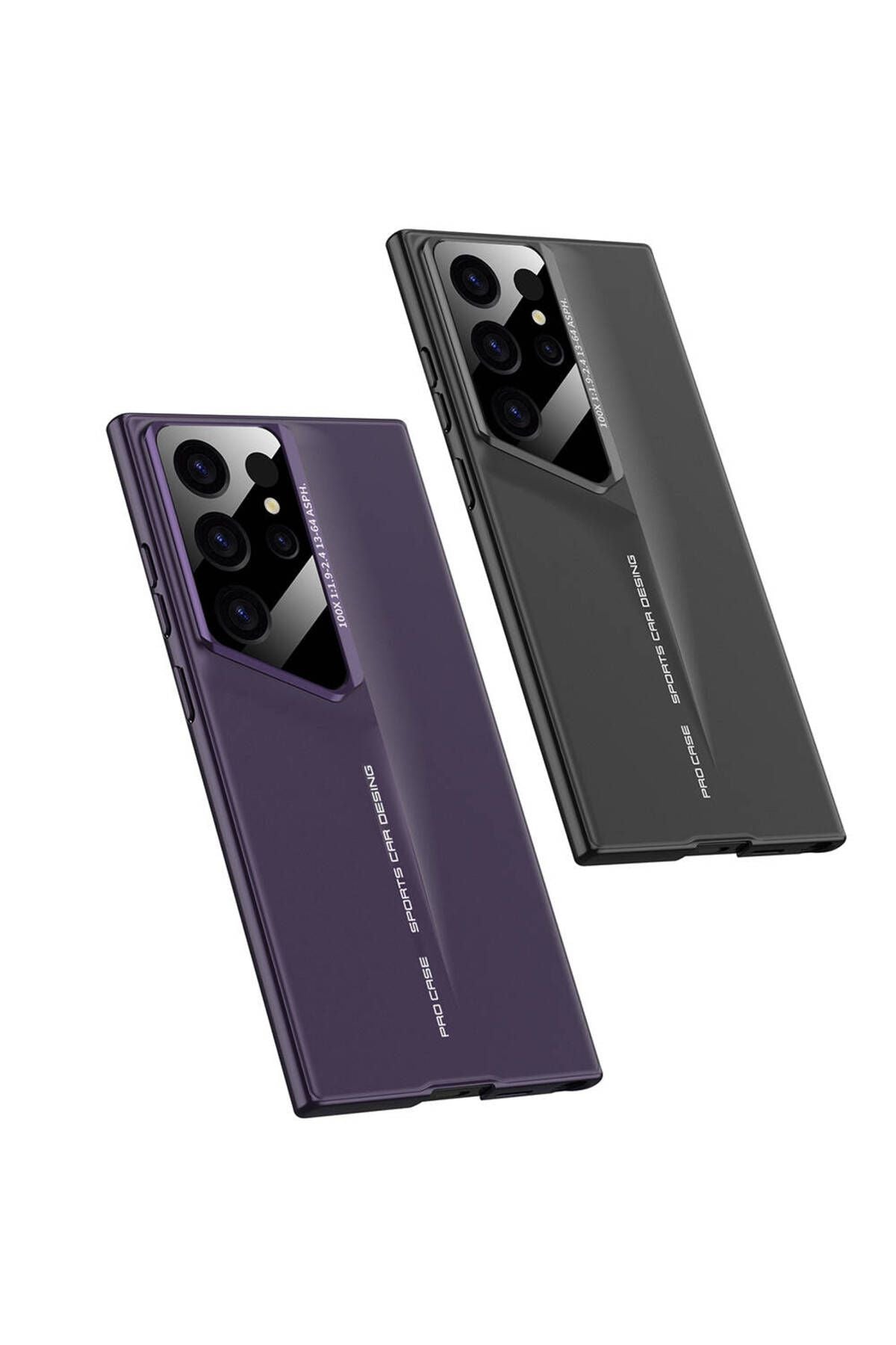 Galaxy S23 Ultra Kılıf Ultra İnce Kamera Korumalı Sert Rubber Zore Procase Kapak-Siyah