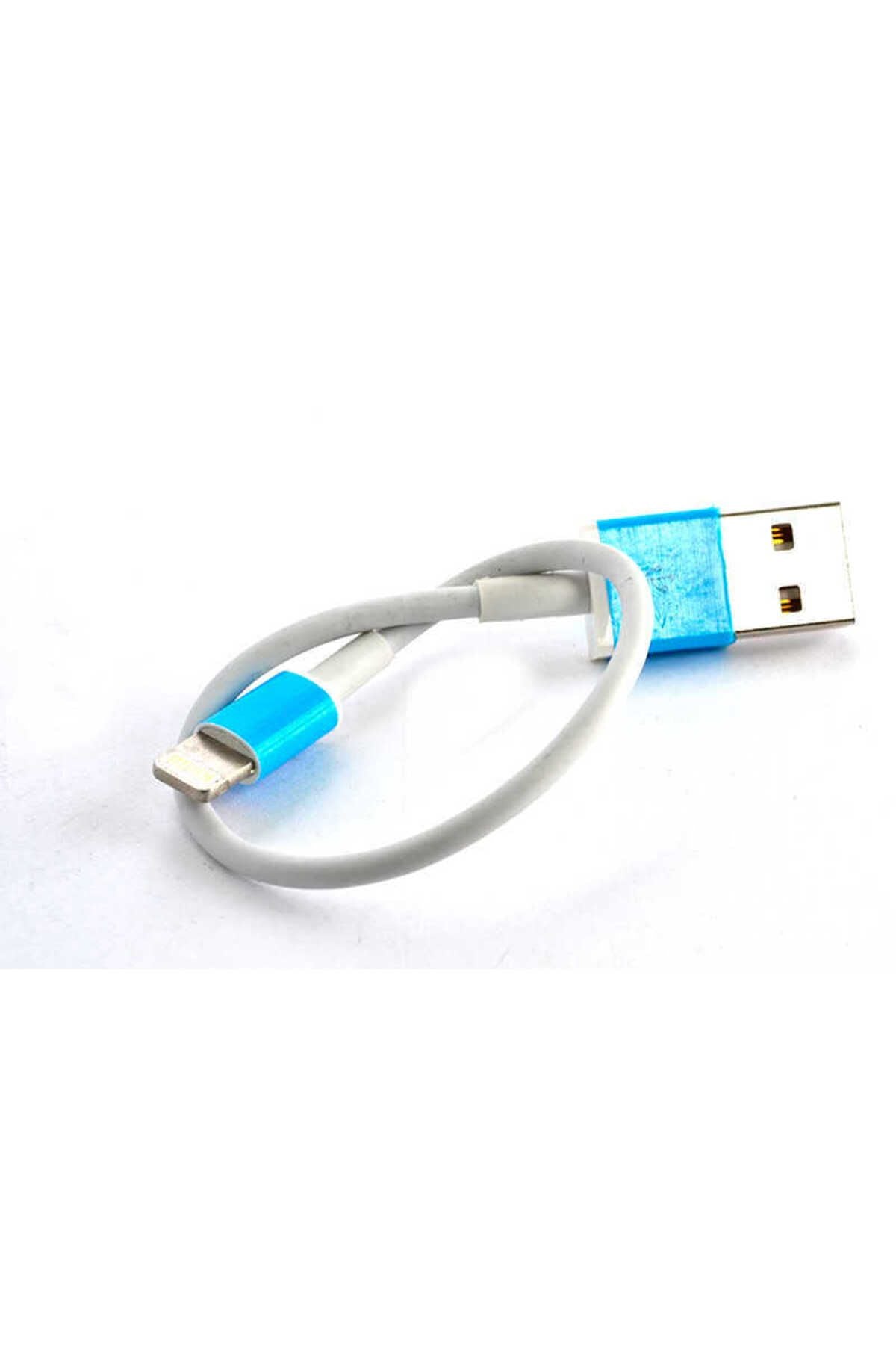 Beyaz Lightning Beyaz 25-30 Cm Kısa Usb Kablo-Zore