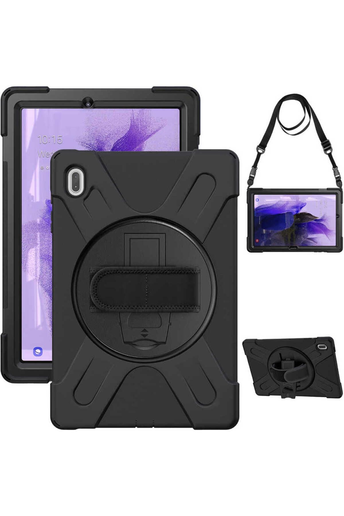 Galaxy Tab S7 FE LTE (T737-T736-T733-T730) Zore Defender Tablet Silikon - Siyah
