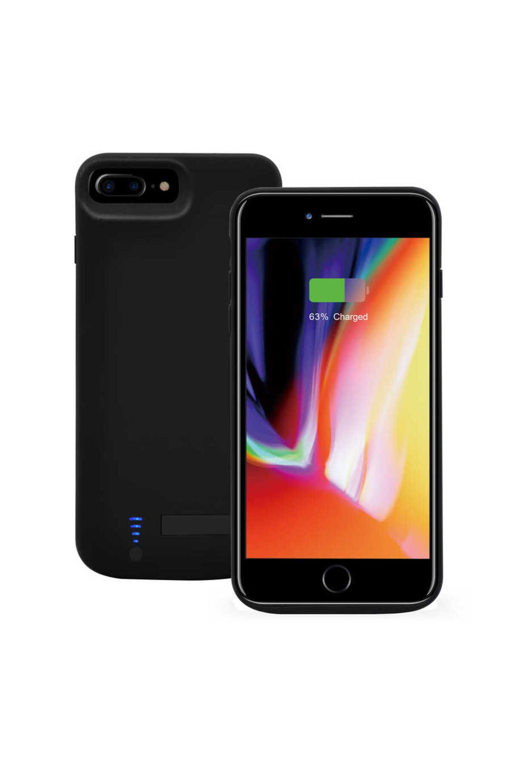iPhone 8 Plus Uyumlu 8000 mAh Şarjlı Kılıf - Siyah