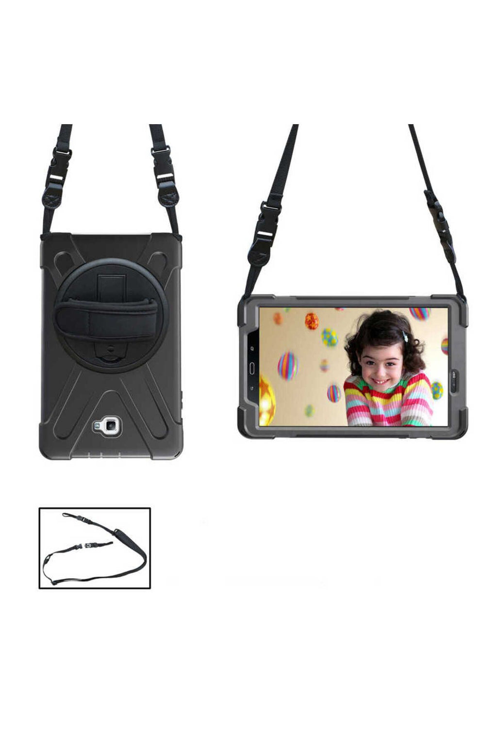 Galaxy Tab A T580 10.1 Zore Defender Tablet Silikon - Siyah