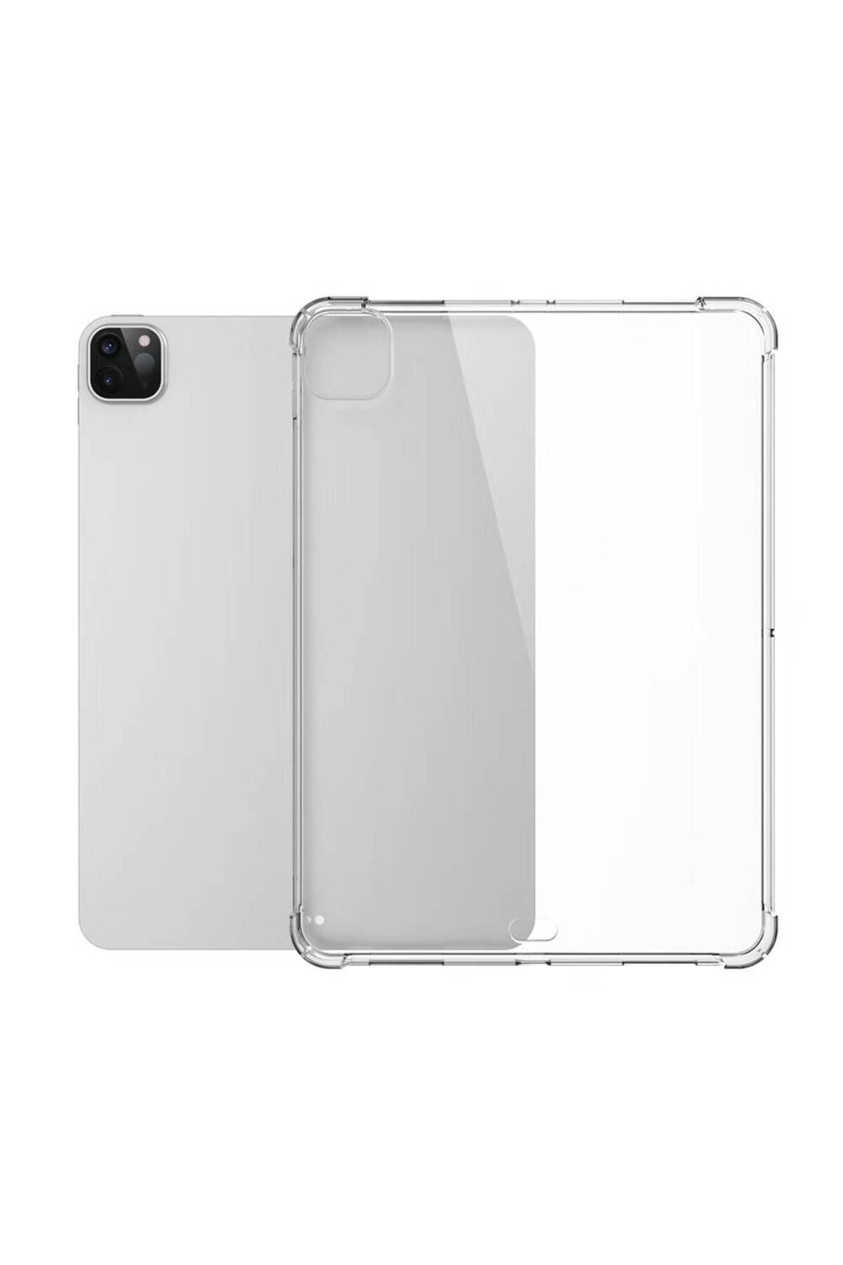 Apple iPad Pro 13 2024 Kılıf Uyumlu Zore Tablet Nitro Anti Shock Silikon Kapak-Şeffaf