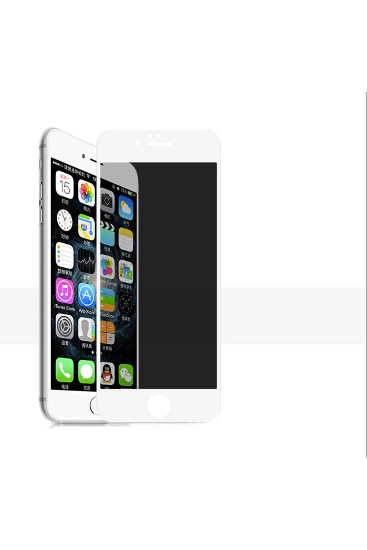 iPhone SE 2022 Uyumlu Zore Kor Privacy Cam Ekran Koruyucu
