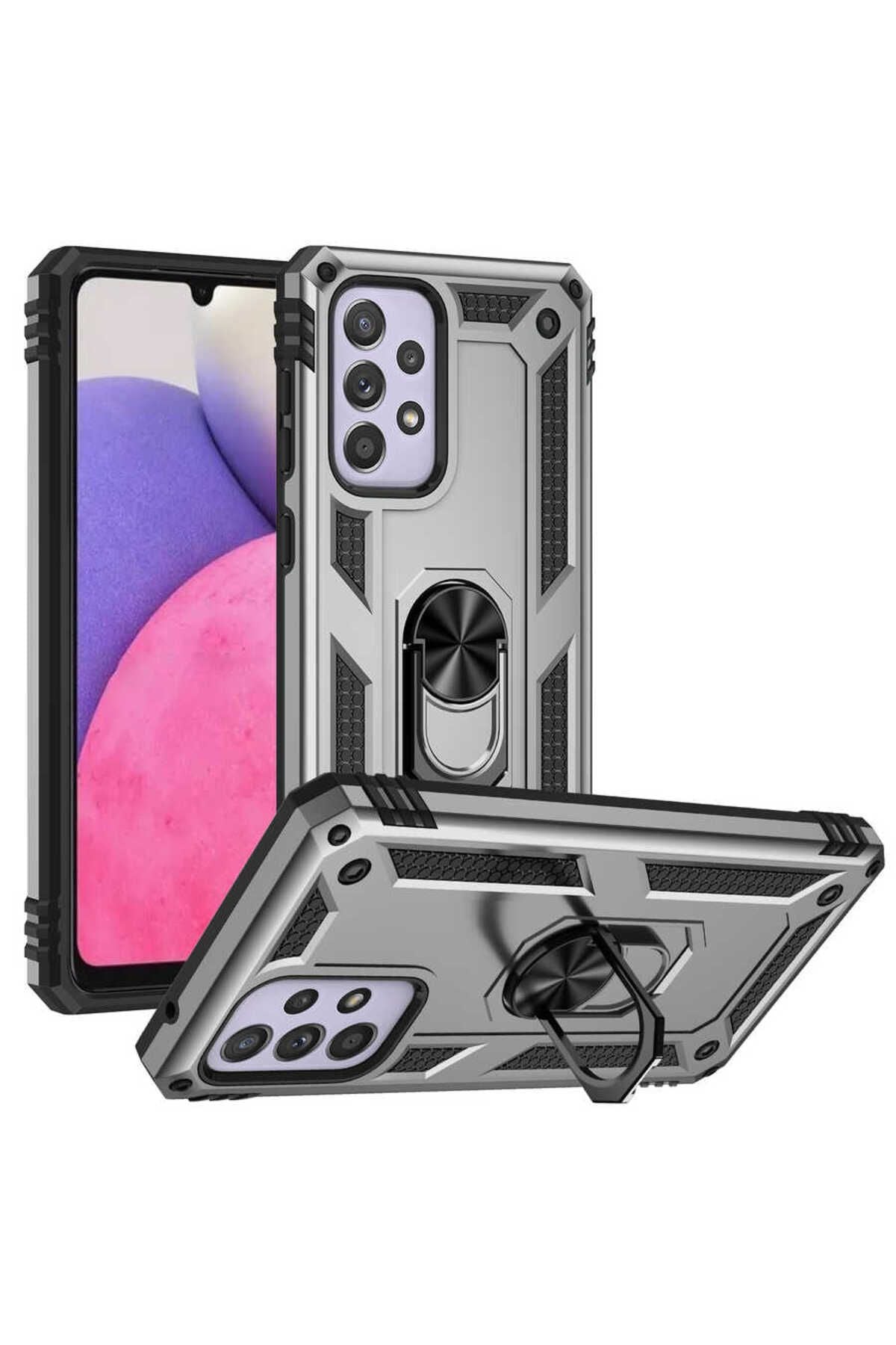 Galaxy A33 5G Kılıf Zore Vega Kapak - Gri