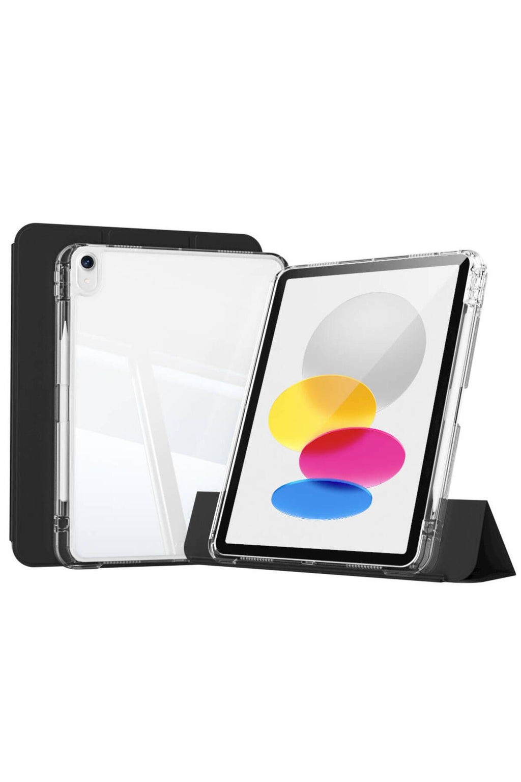 iPad 10.9 2022 (10.Nesil) Kılıf Magnetik Ayrılabilen Airbagli Zore Sliding Tablet Kılıfı - Pembe