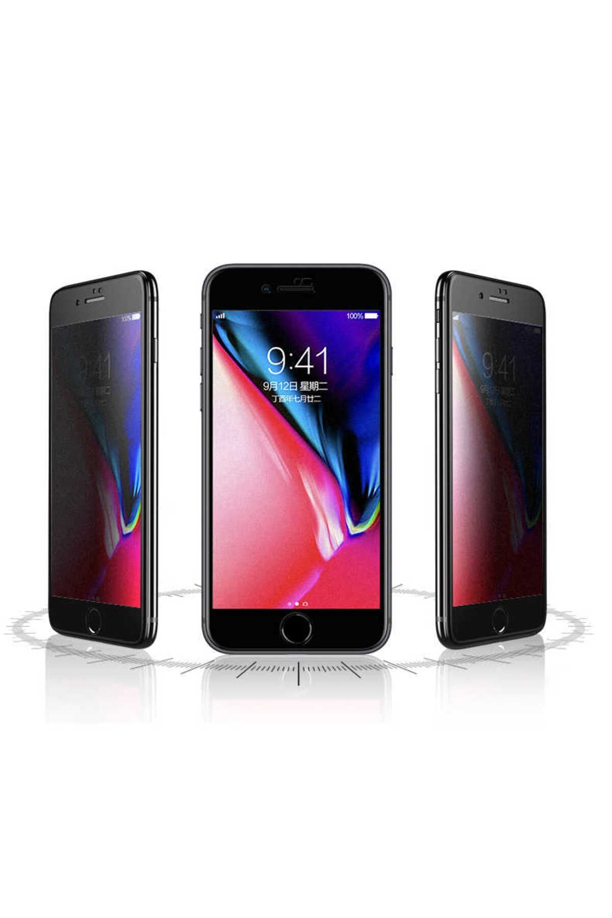iPhone SE 2022 Uyumlu Zore Anti-Dust Mat Privacy Temperli Ekran Koruyucu