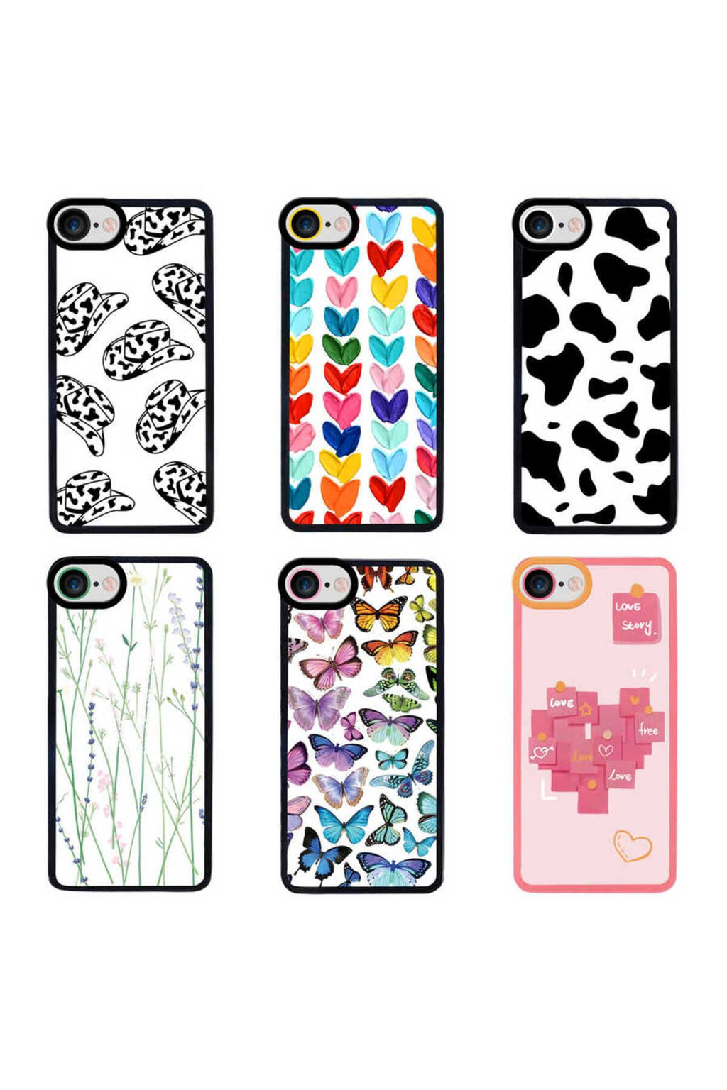 iPhone 8 Kılıf Zore M-Fit Desenli Kapak - Flower No4