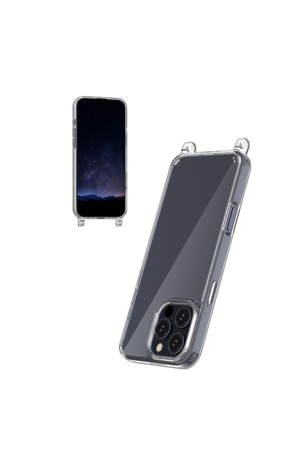 iPhone 16 Pro Uyumlu Kılıf Zore X-Rop Kapak-Şeffaf