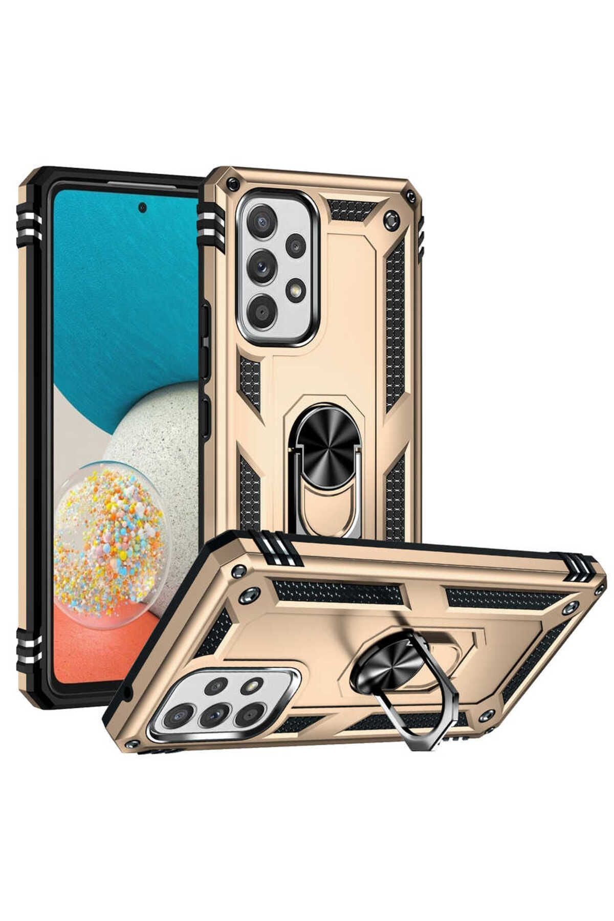 Galaxy A53 5G Kılıf Zore Vega Kapak - Gold