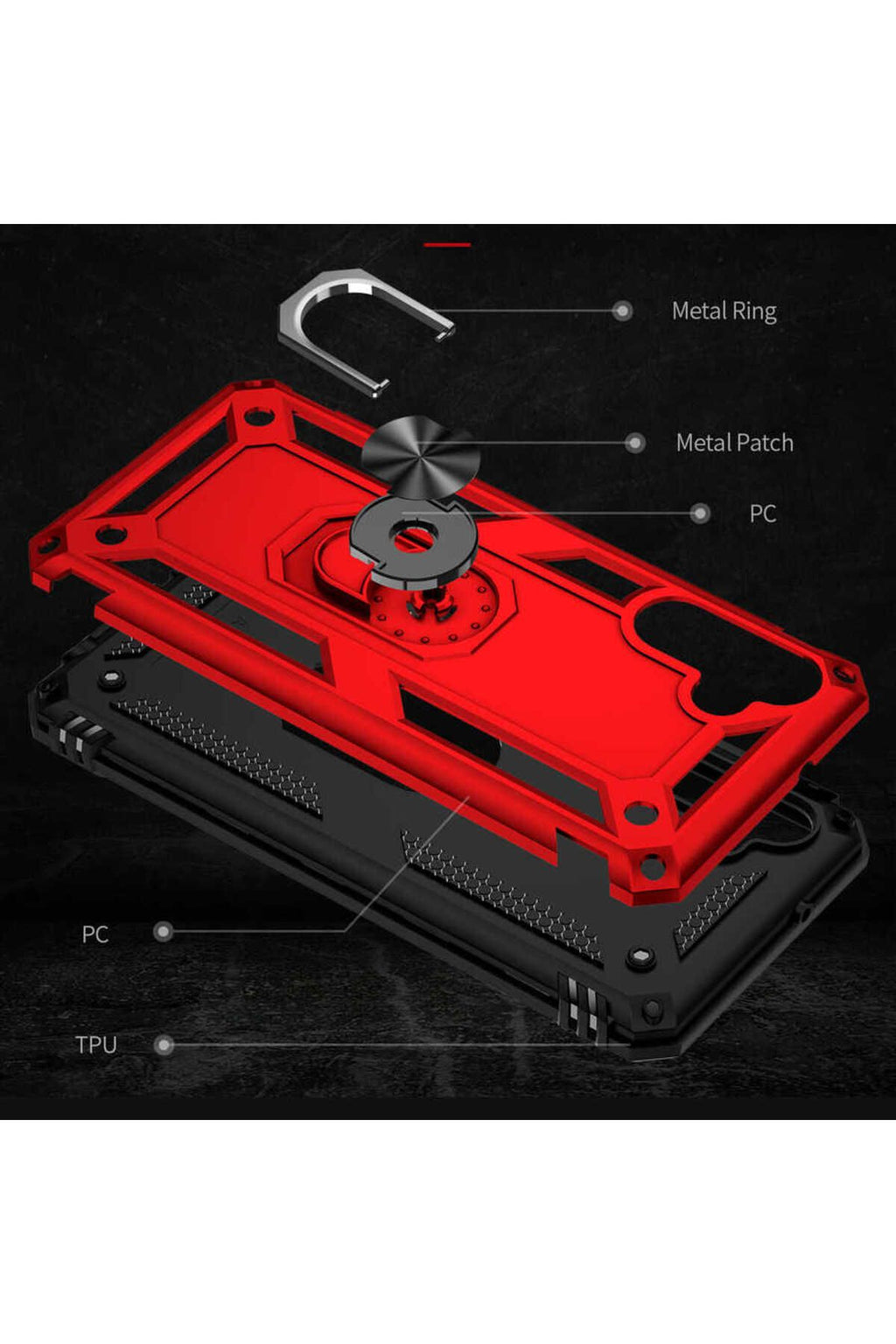 Galaxy A13 5G Kılıf Zore Vega Kapak - Gold