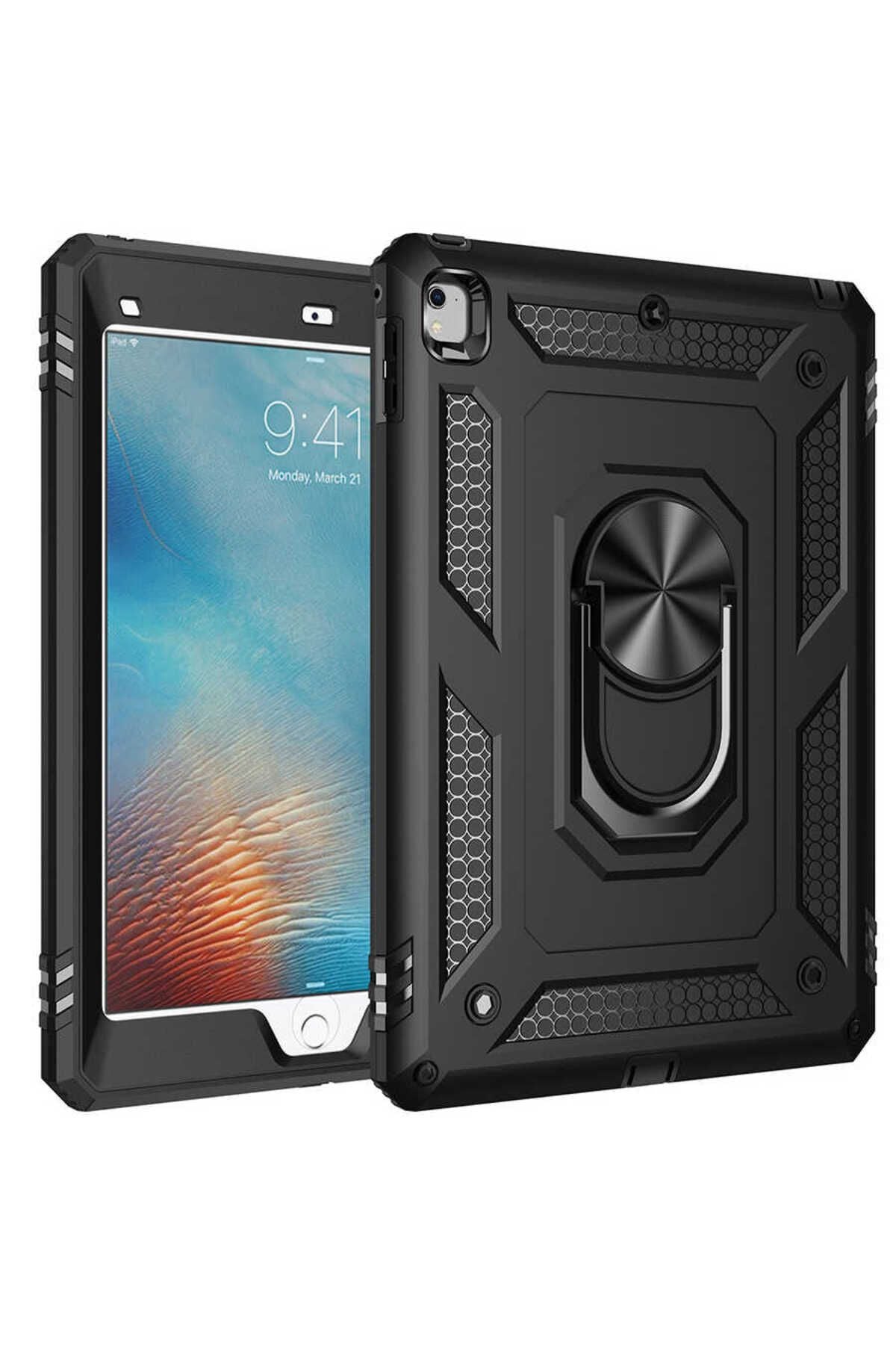 iPad 9.7 2018 (6.Nesil) - Uyumlu Uyumlu Zore Tablet Vega Kapak-Siyah