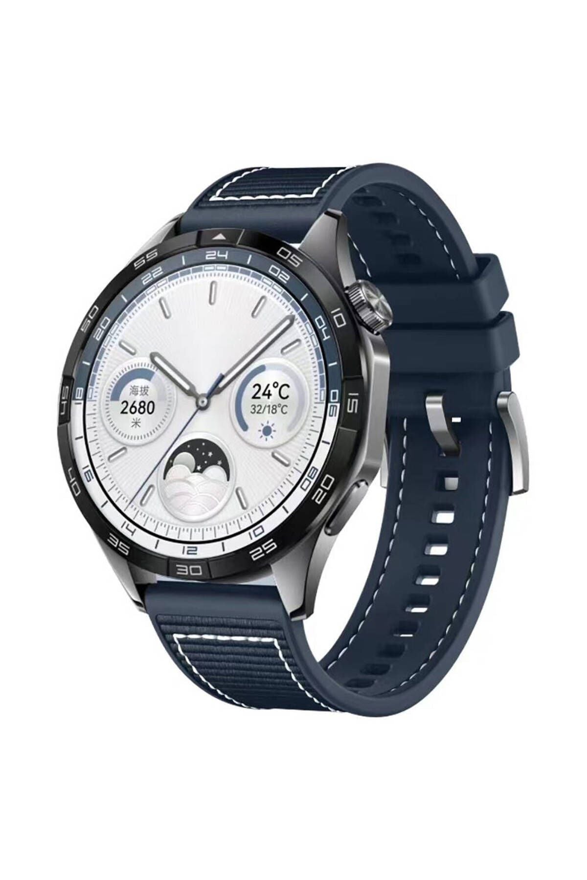 Galaxy Watch 46mm Uyumlu TCG KRD-102 22mm Silikon Kordon-Mavi